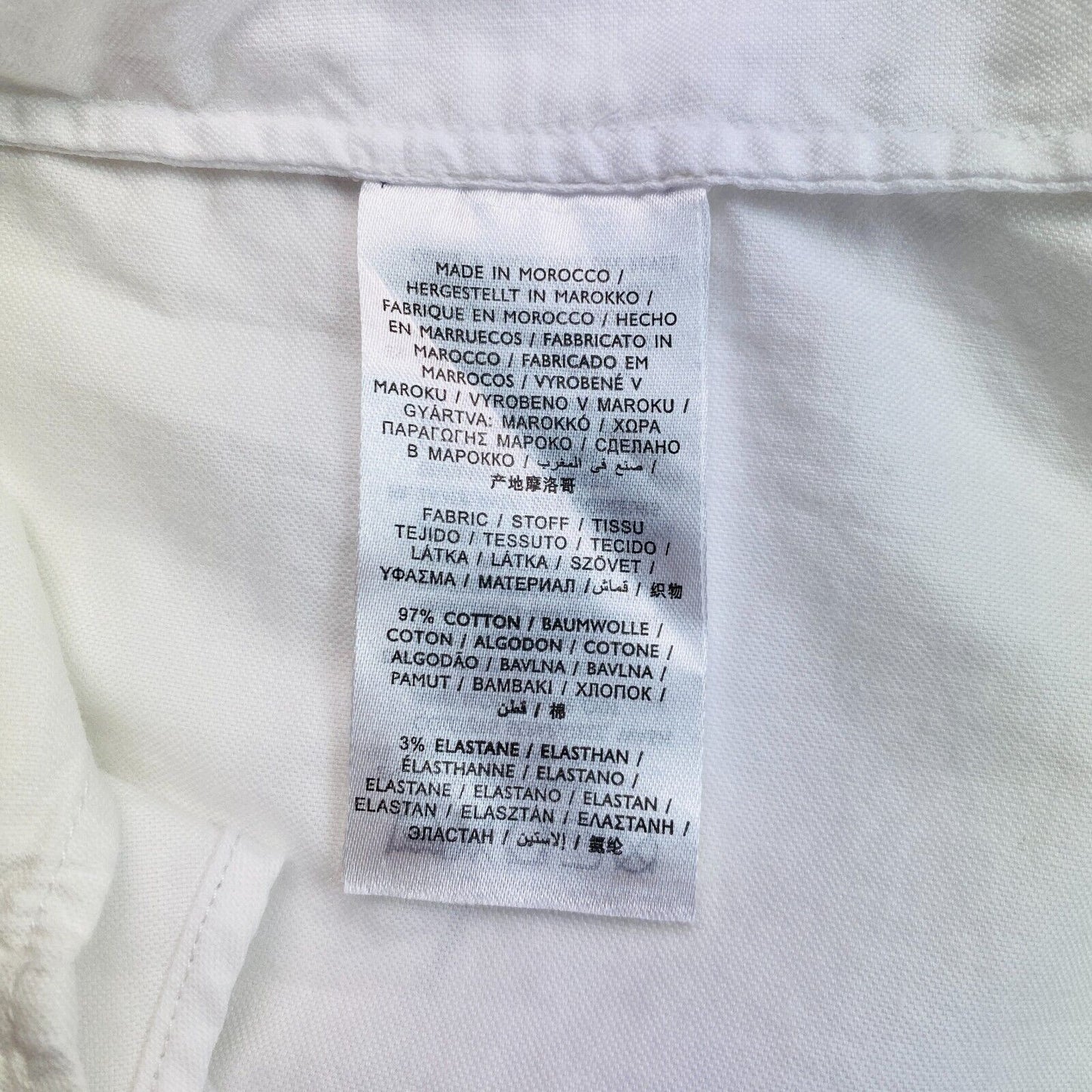 GANT Weißes Original Kurzarmhemd Größe EU 36 UK 10 US 6