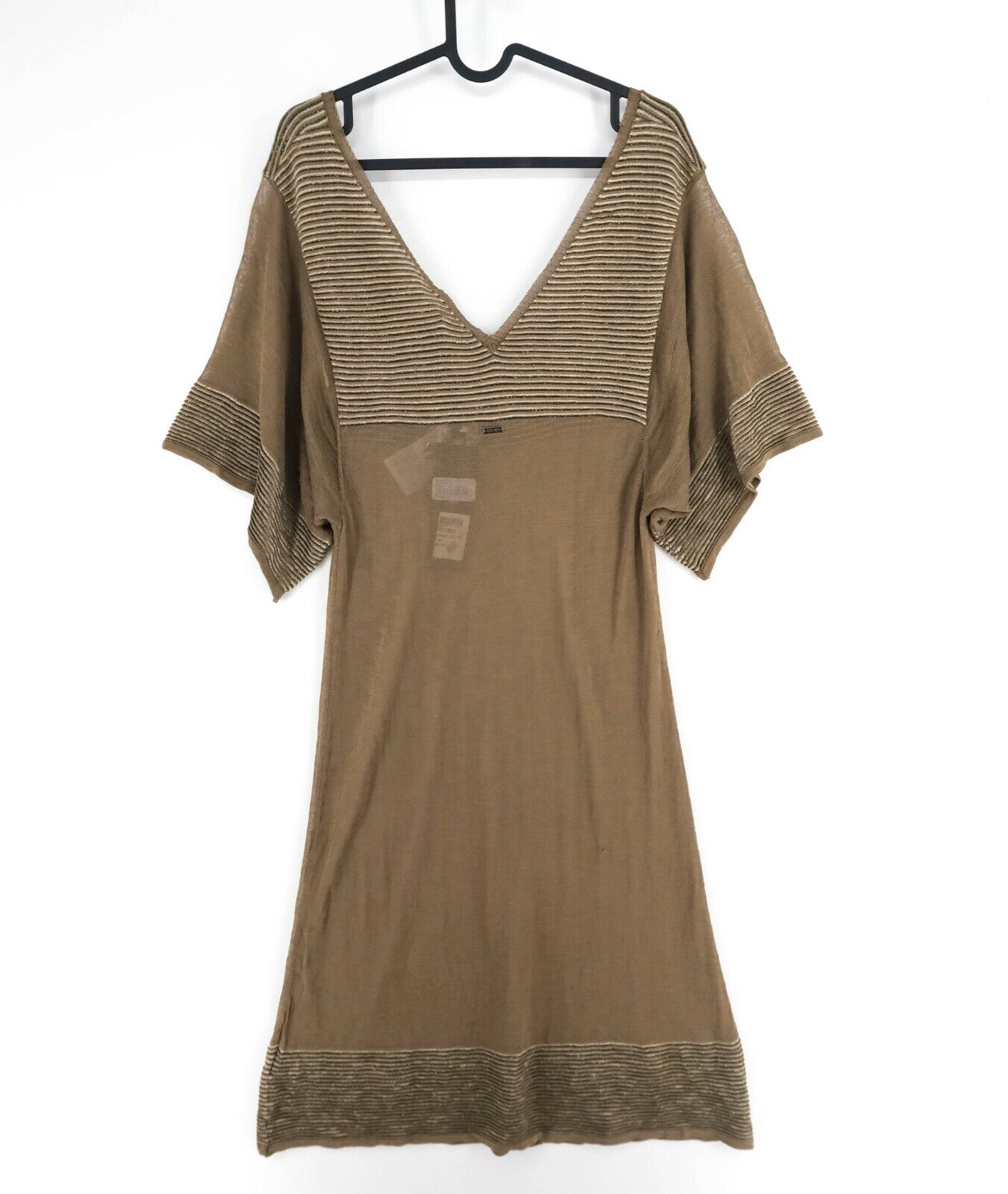 LIU JO Brown Square Neck A Line Dress Size 42