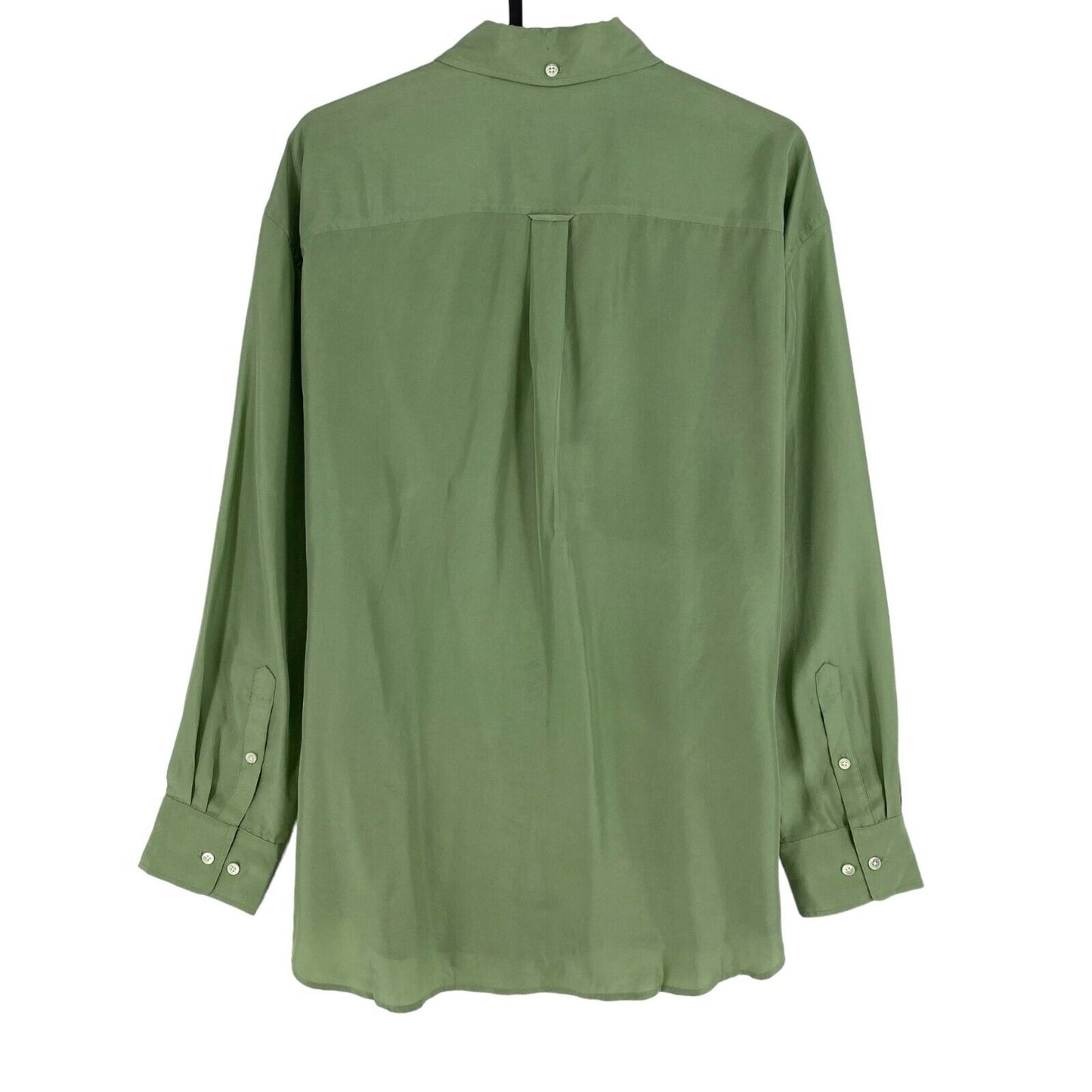 GANT Chemise décontractée verte 100% soie Taille EU 32 UK 4 US 2