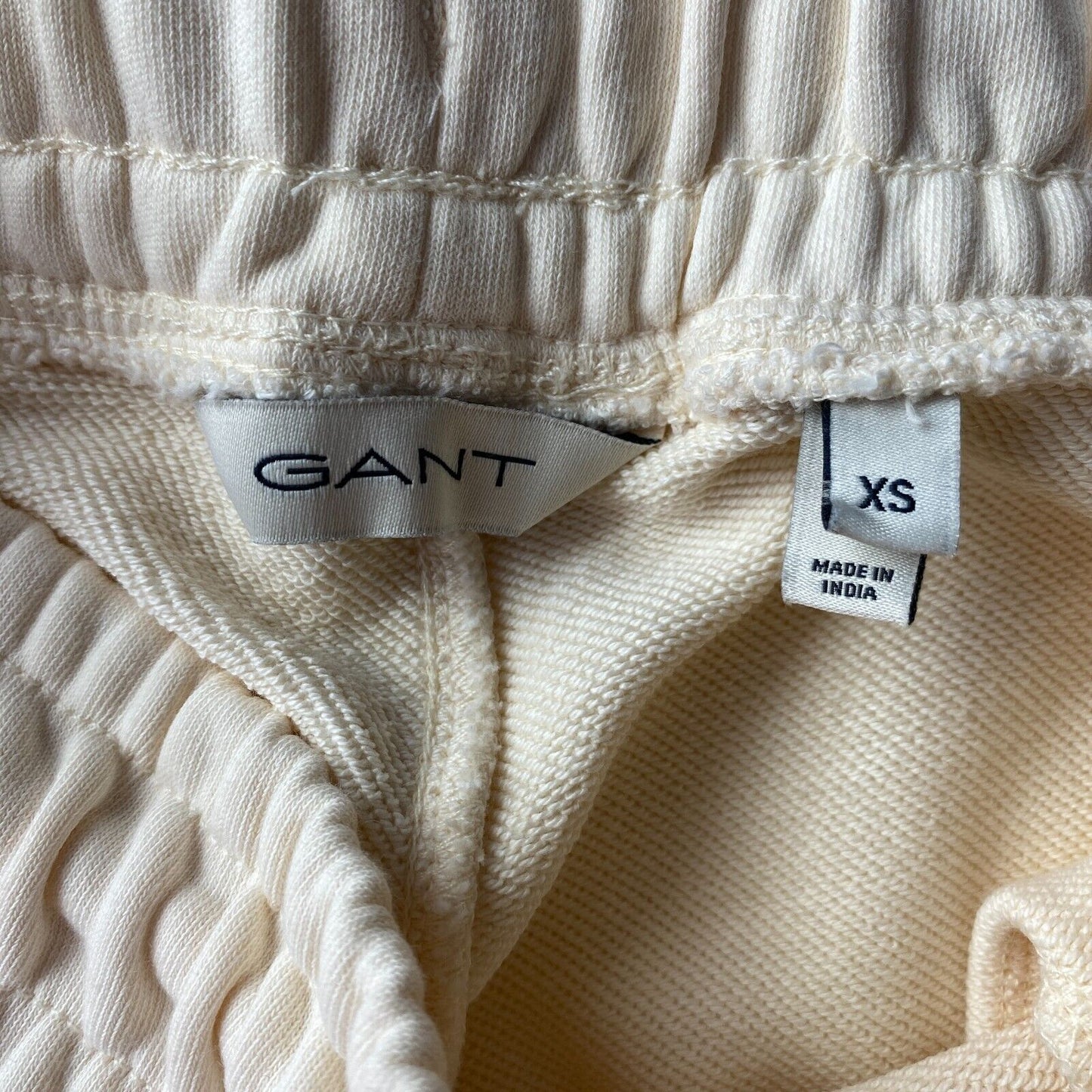 GANT Women Light Beige Regular Fit Cuffed Sweat Pants Trousers Size XS