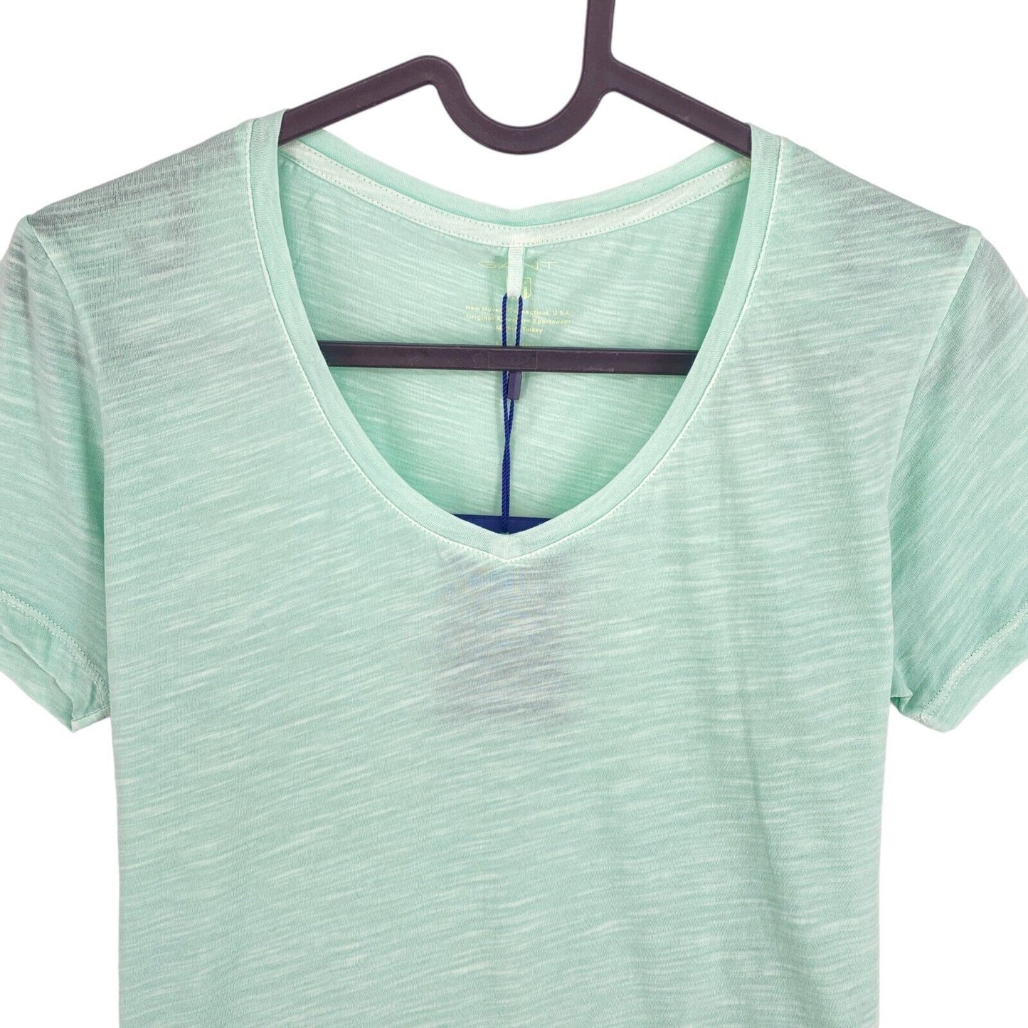 GANT Green Sun Bleached V Neck T-shirt Taille XS