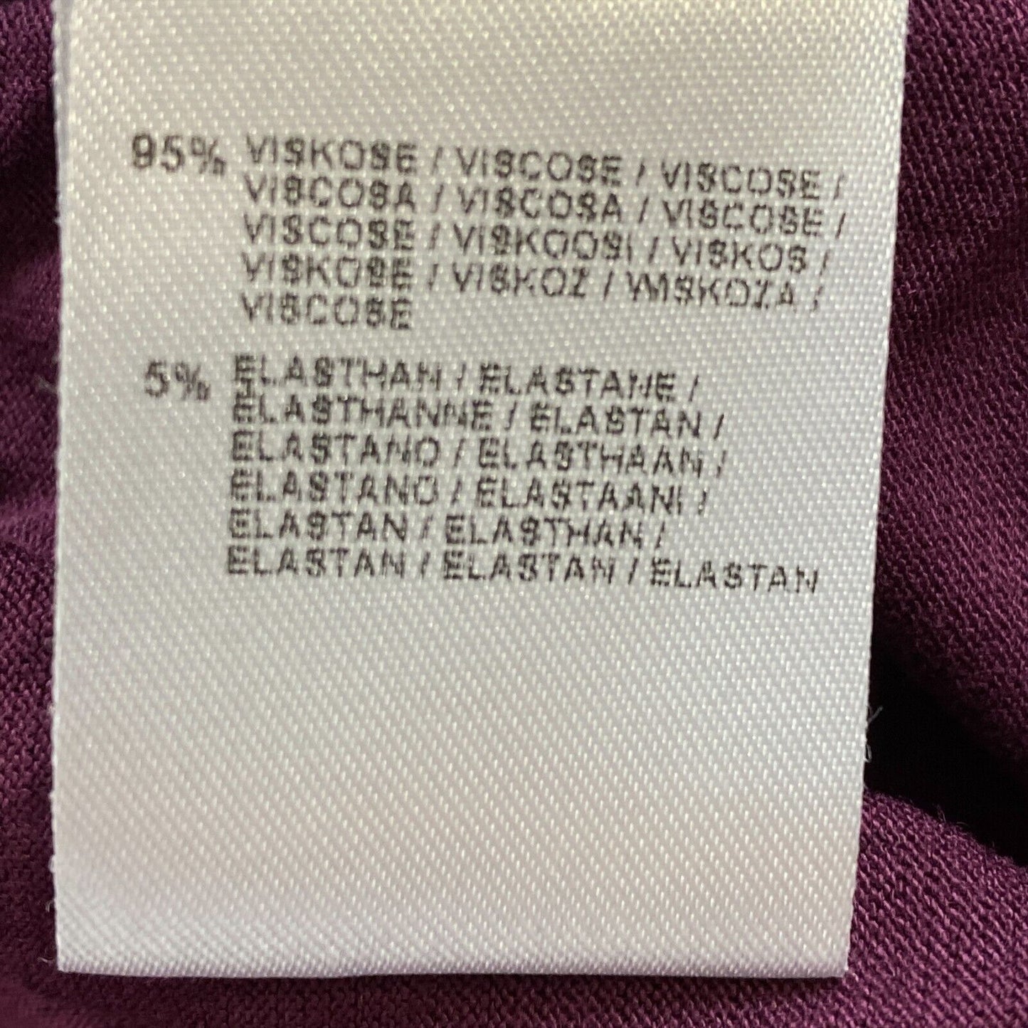 EVEN &amp; ODD Raisin Vin Violet Sans Manches Col Rond Jersey Tank Robe Taille M