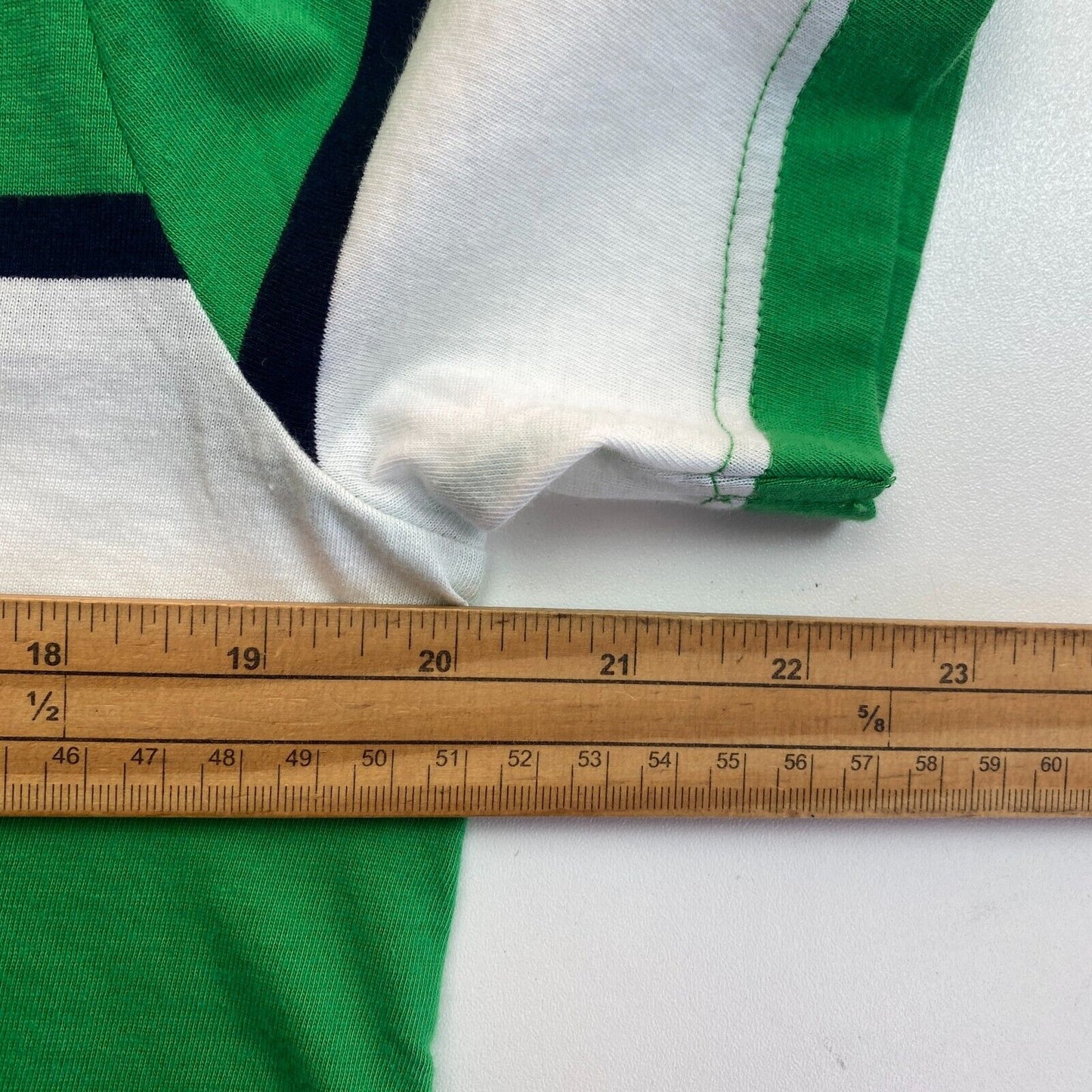 GANT Boys Green Striped Crew Neck Short Sleeves T Shirt Size 16 Years 176 cm