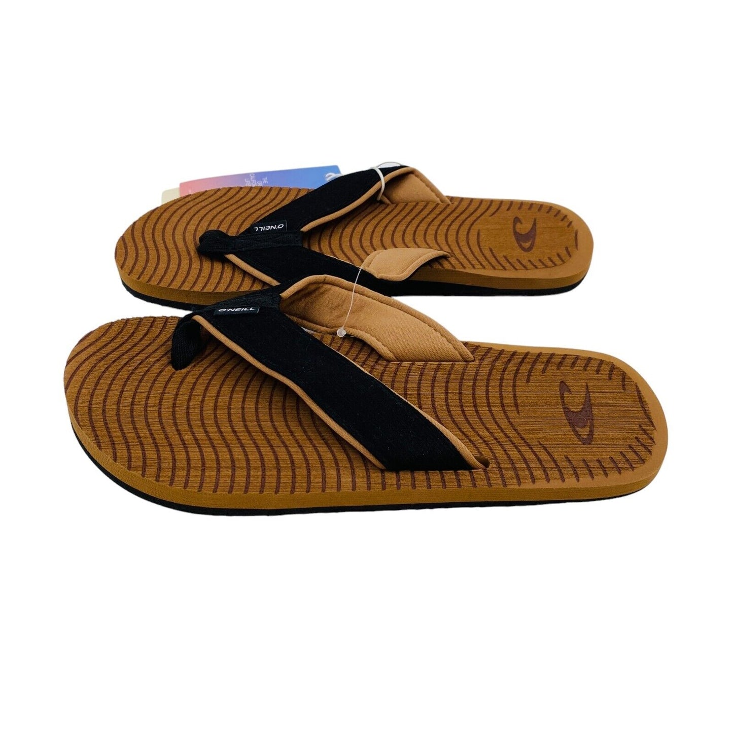 O'NEILL Brown Mens Beach Sandals Flip-Flops Size EU 39 UK 6 US 7