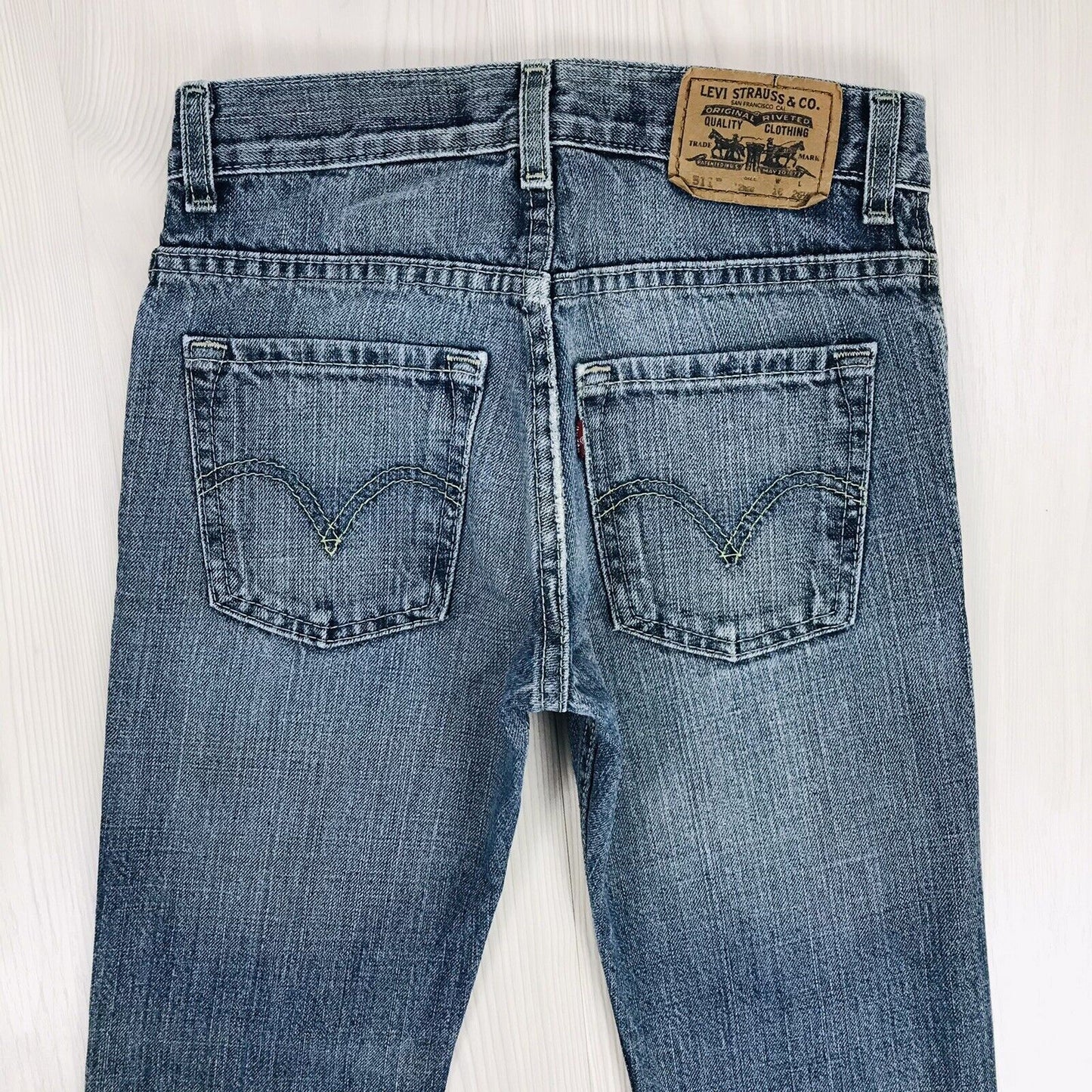 Vintage Levi's 511 Boys Blue Skinny Fit Jeans 12 Reg / W26 L26 1/2