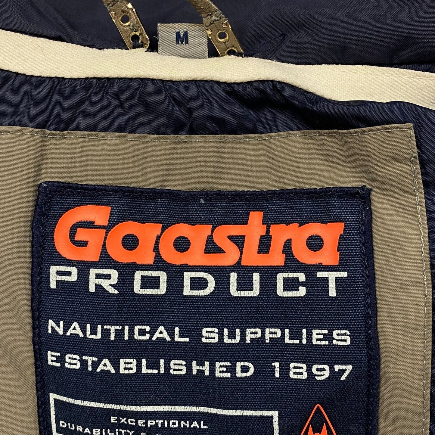 Gaastra Brown Hooded Padded Jacket Size M