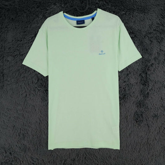 GANT T-shirt à col rond avec logo Lock Up vert clair taille M