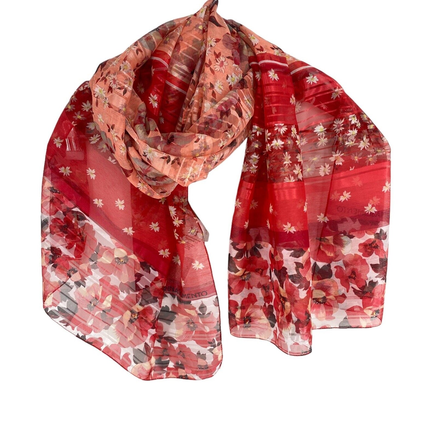 RINASCIMENTO Women Red Floral Scarf One Size