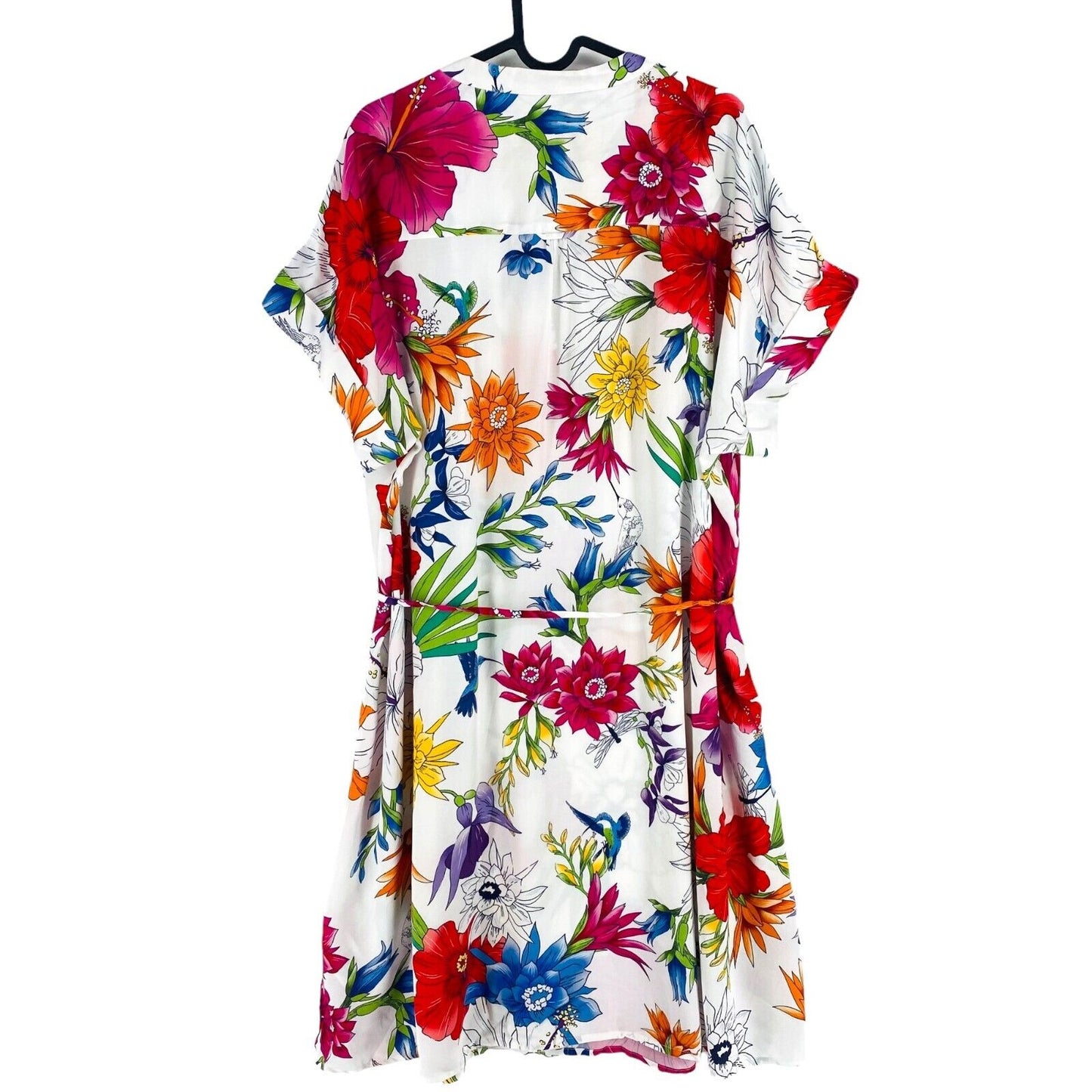 GANT Women White Humming Floral Dress Size EU 42 UK 14 US 12