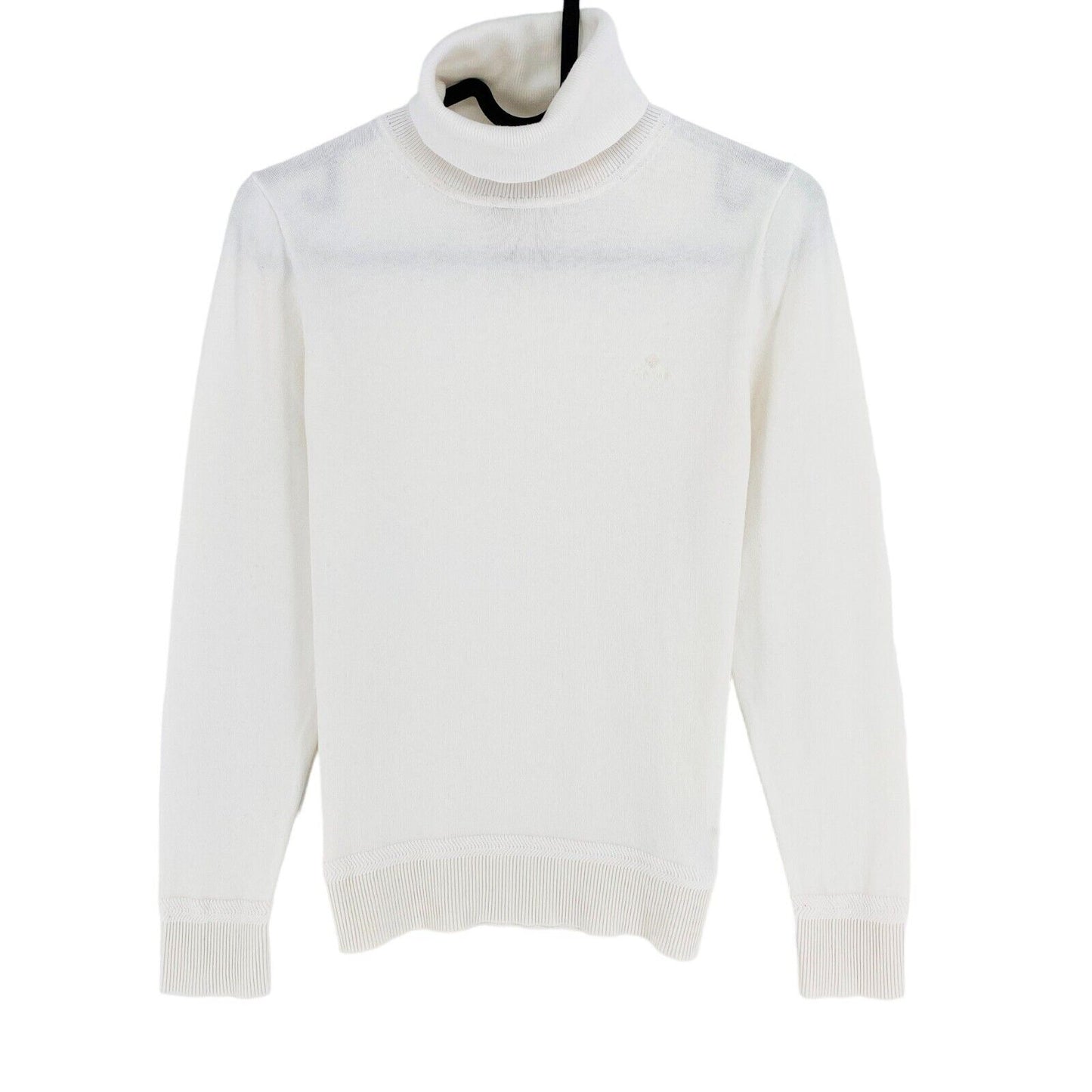 GANT White Cotton Roll Neck Sweater Jumper Size XS