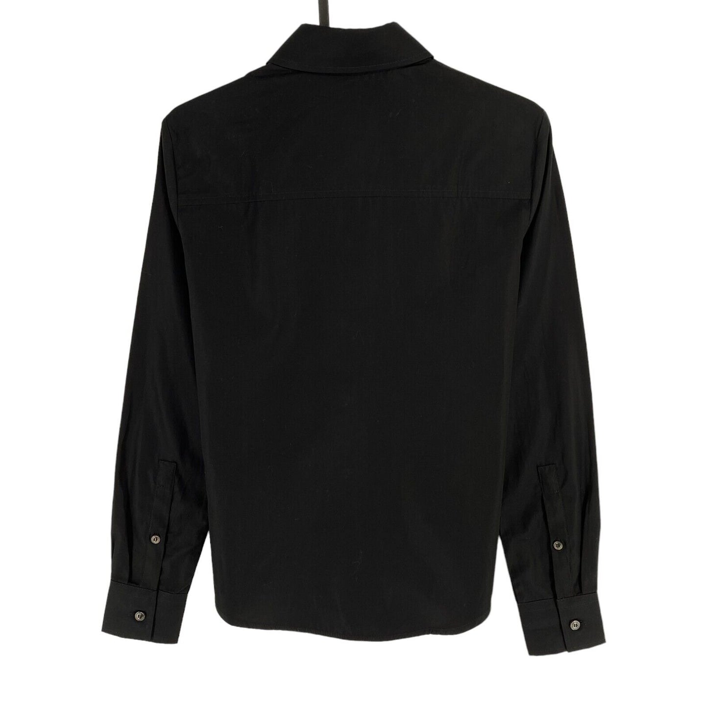 DIESEL Black Poplin With Tonal D Embroidery Shirt Size EU 40 UK 12 US 10