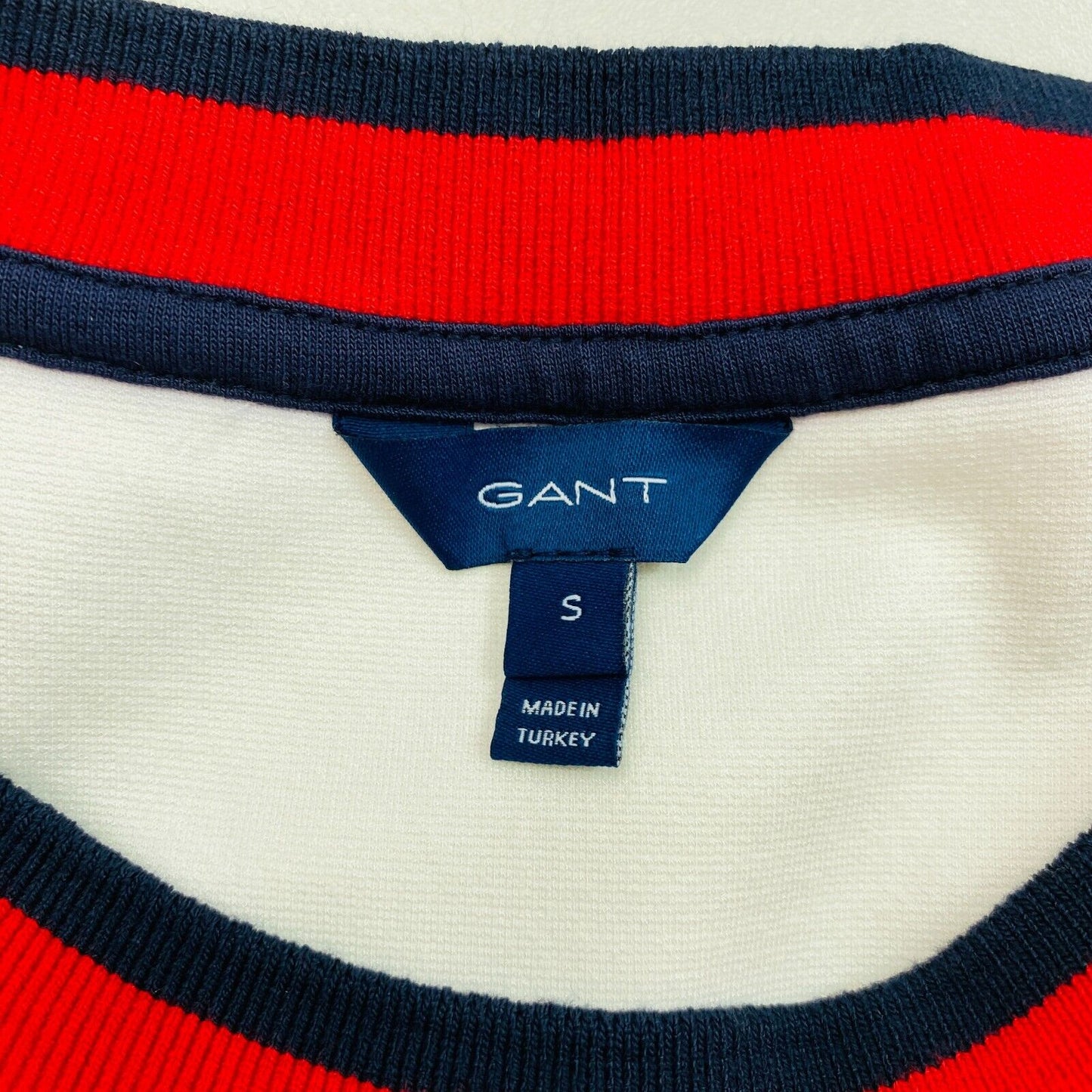 GANT White Jersey Crew Neck Dress Size S