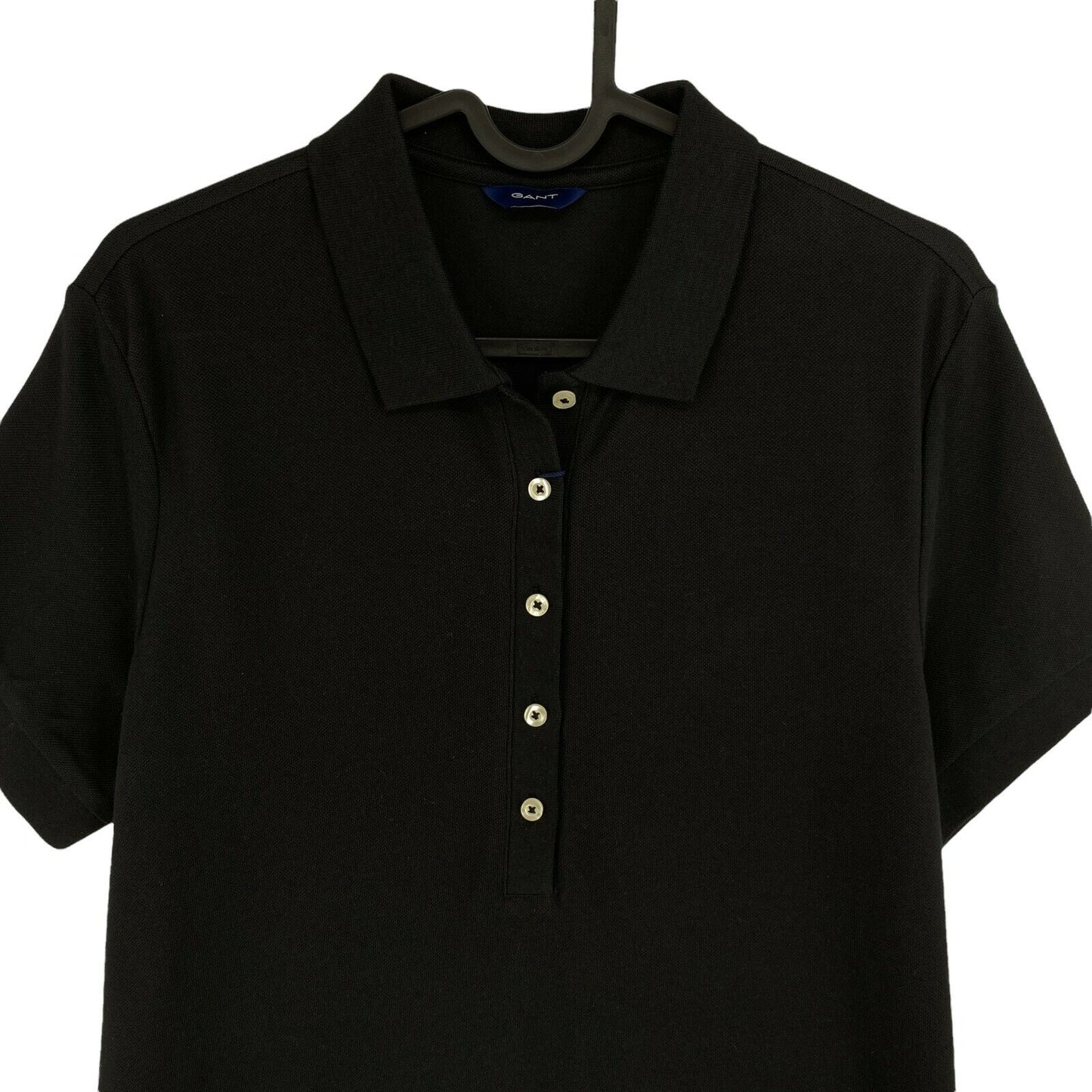 GANT Black Pique Polo Shirt Dress Size M