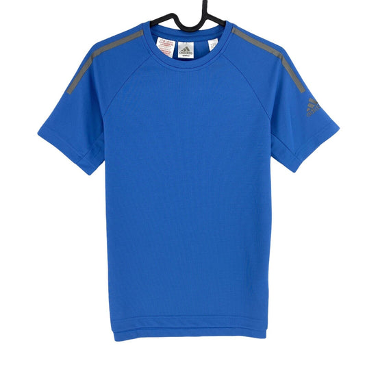 Adidas Climacool Youth Boys Blue Crew Neck T Shirt Size 11 - 12 Years