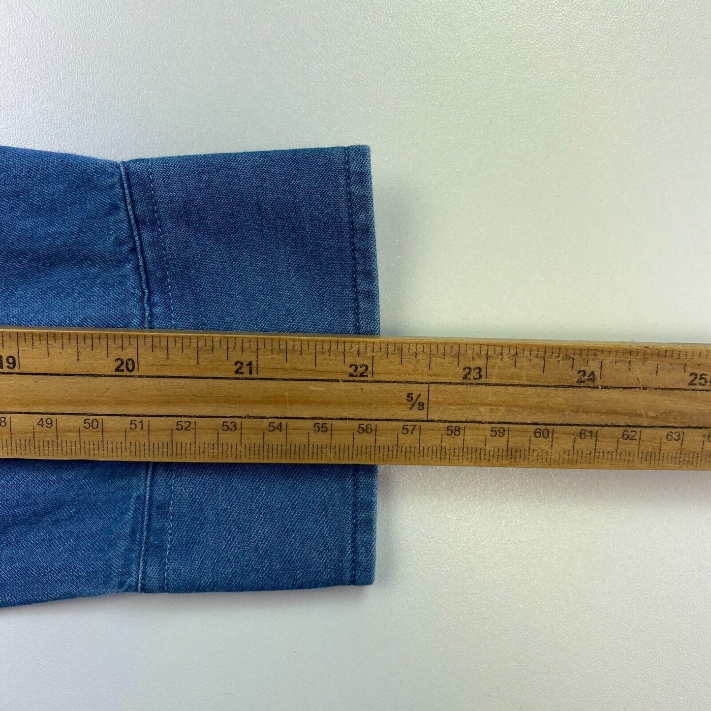 GANT Jungen Langarmhemd aus Denim in Blau Gr. 11-12 Jahre 146/152 cm