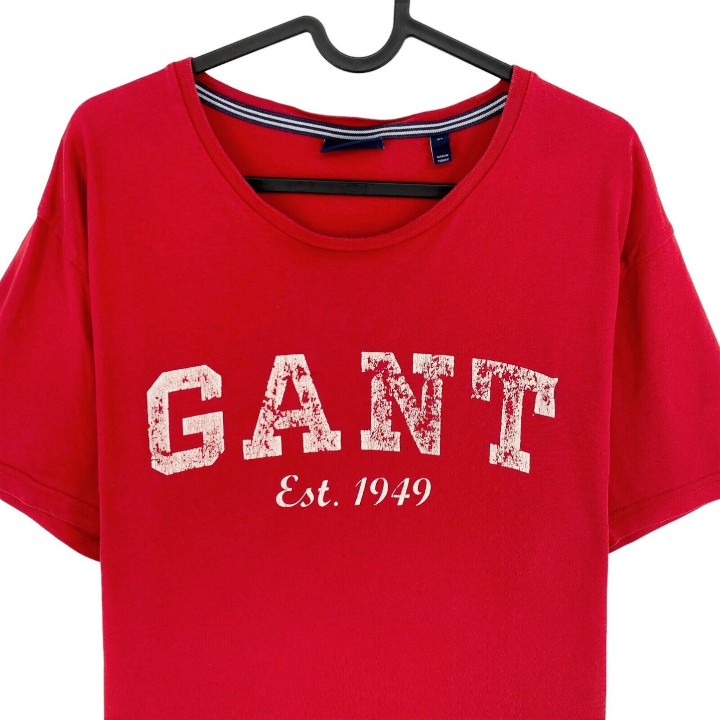 GANT Red Logo Crew Neck T-Shirt Size XL