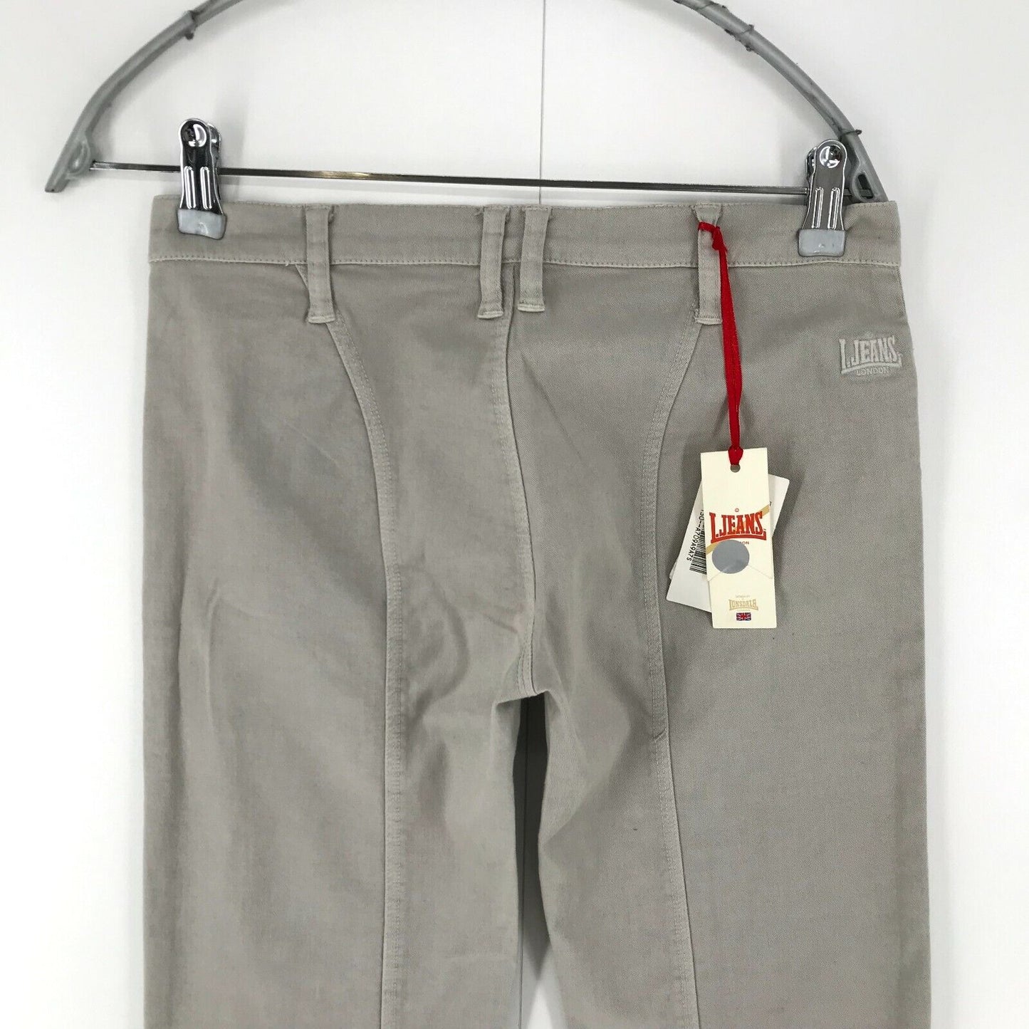 Lonsdale Women Grey Regular Straight Fit Chino Trousers Size S W29