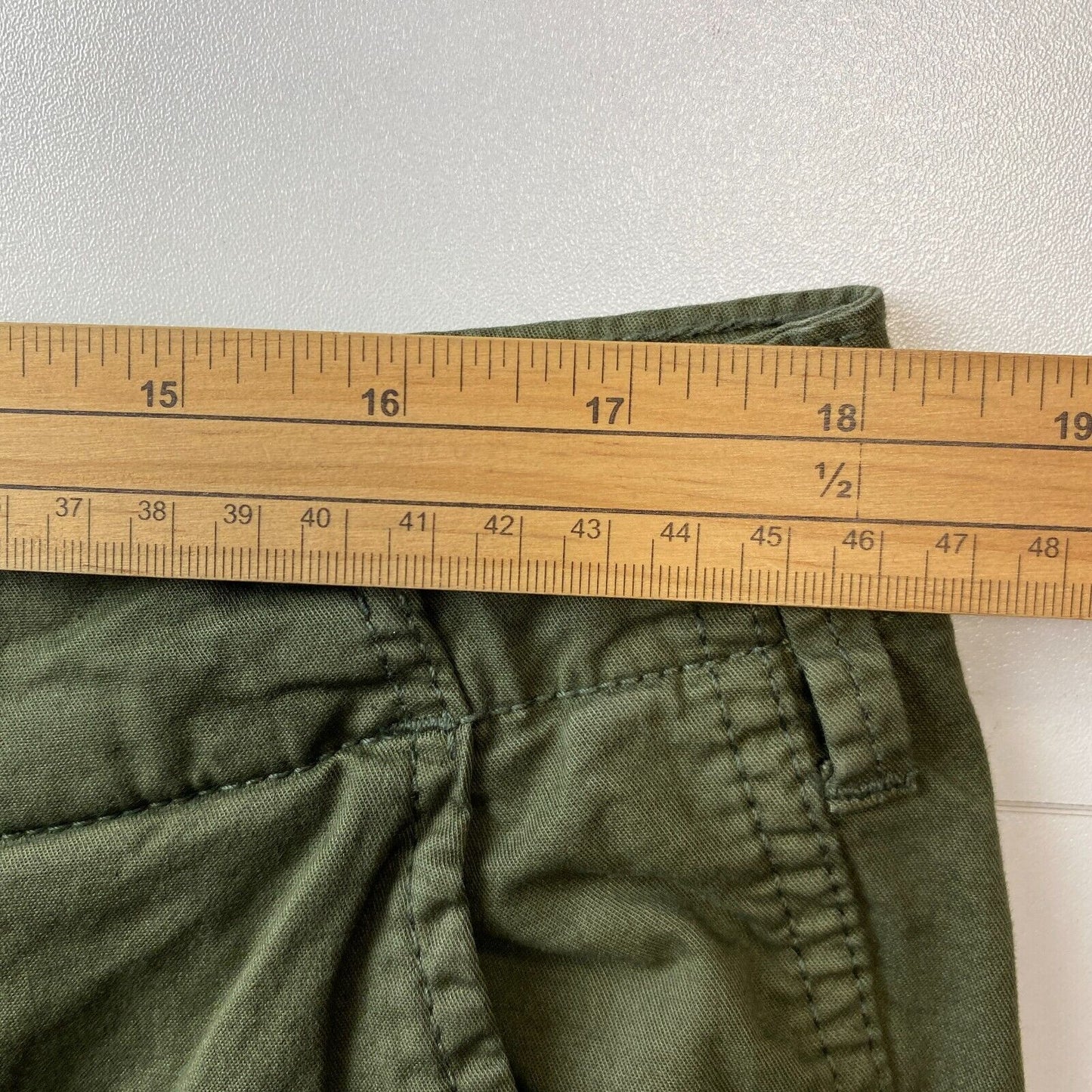 JACK & JONES Dark Green Stretch Loose Tapered Fit Cargo Trousers W36 L32