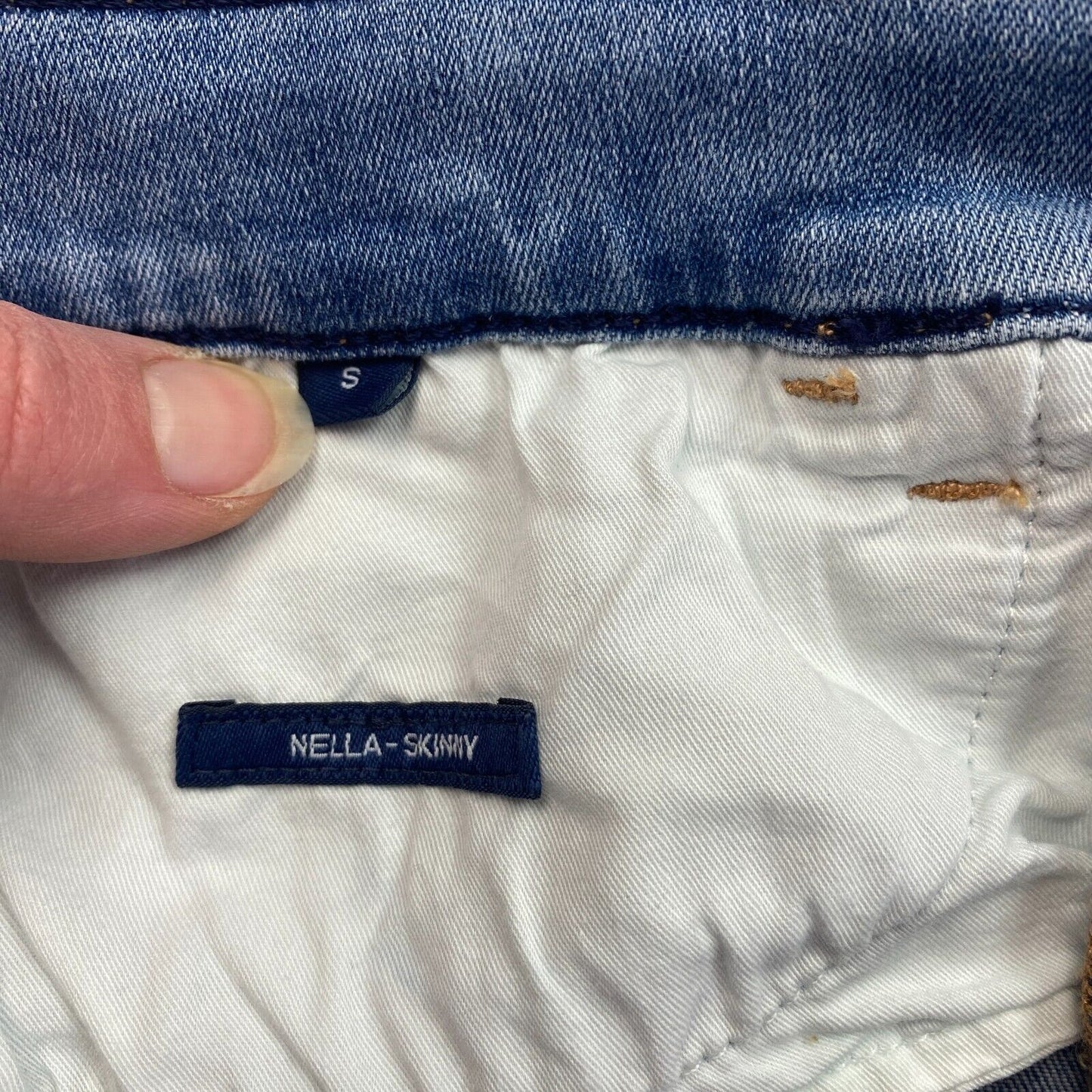 GANT NELLA Damen Hellblaue Röhrenjeans Größe S