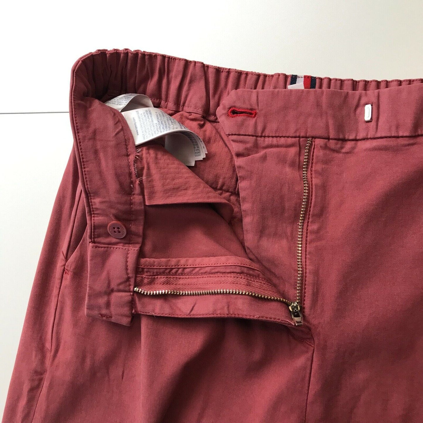 Tommy Hilfiger Pantalon chino coupe décontractée rose pour femme EUR 36 UK 8 W28