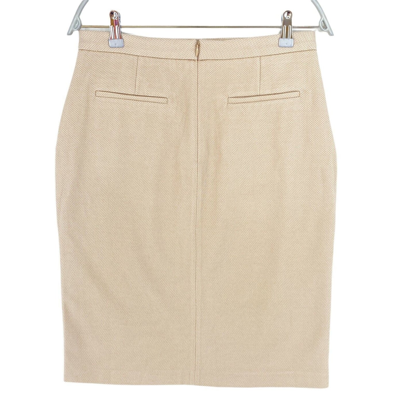 GANT Light Brown Jersey Pique Straight Skirt Size EU 42 UK 16 US 12