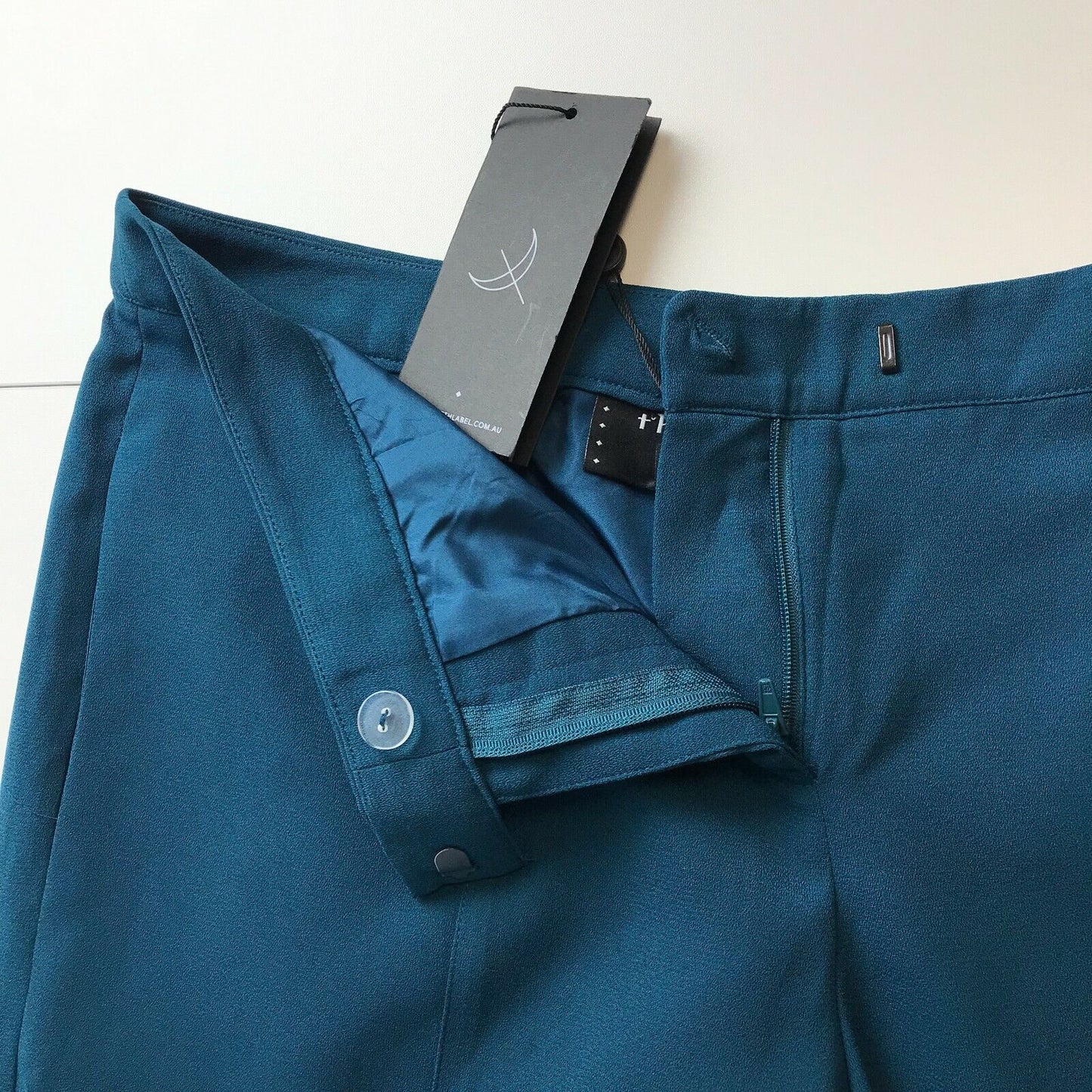 THE FIFTH LABEL Damen Blau Lockere Hose mit weitem Bein Größe S W30