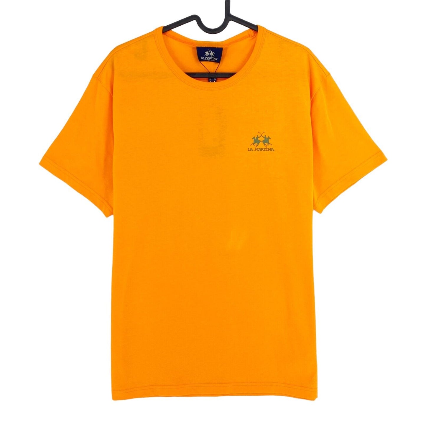 LA MARTINA Orange Jersey T-Shirt mit Rundhalsausschnitt, Größe XL