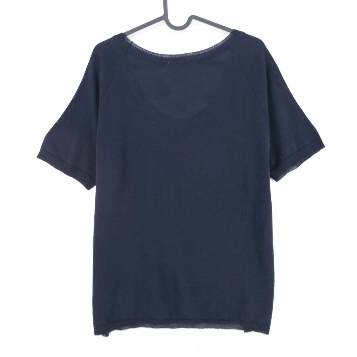 Persona Bleu Marine Scoop Neck Top T Shirt Blouse Taille M