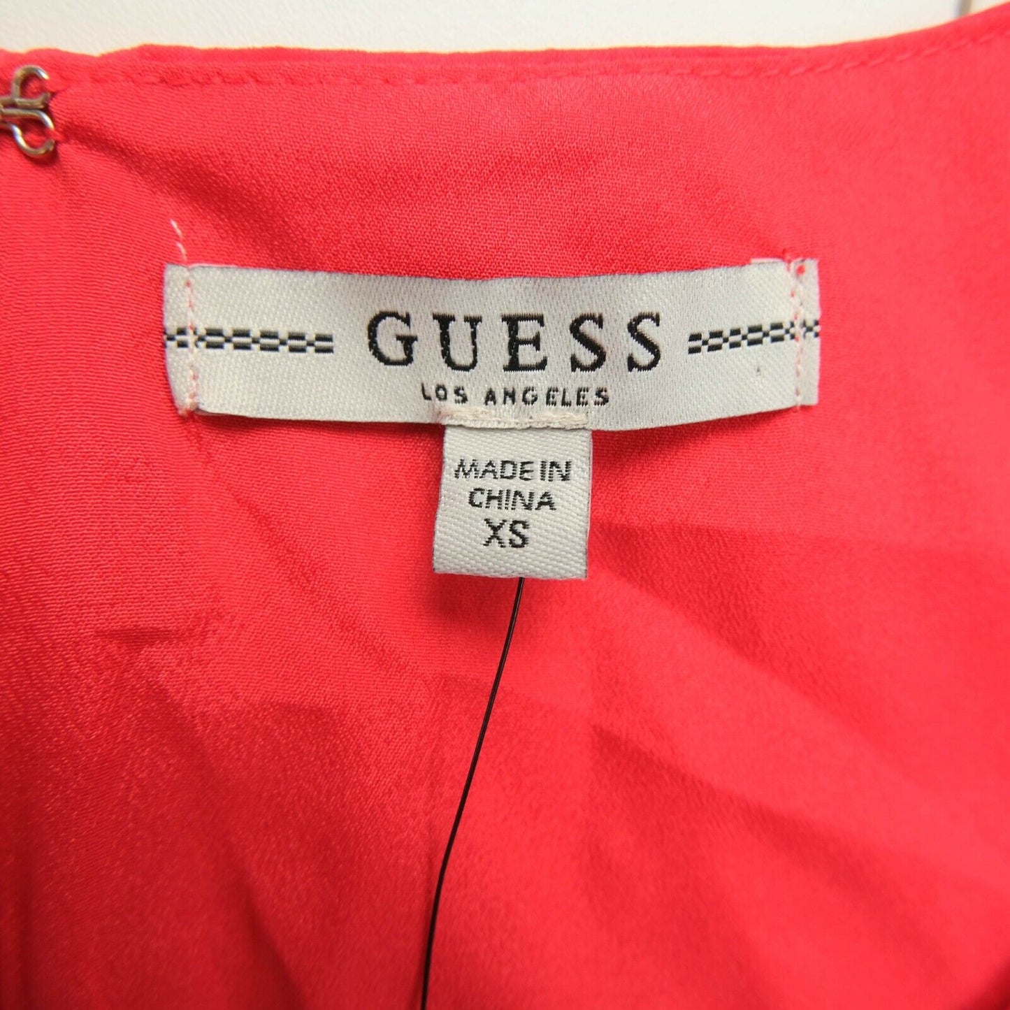 GUESS Red Scoop Neck Pleated Sleeveless Dress Size XS