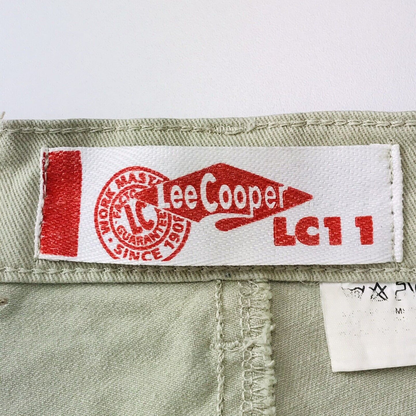 Vintage Lee Cooper Women Teen Girls High Waist Beige Straight Fit Jeans W24 L34