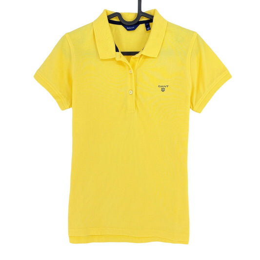 GANT Yellow Original Pique Polo Shirt Size S