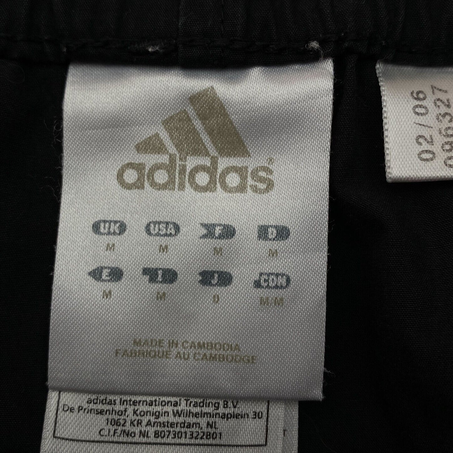 adidas Activewear-Shorts aus Baumwollmischung, Schwarz, Größe M W32