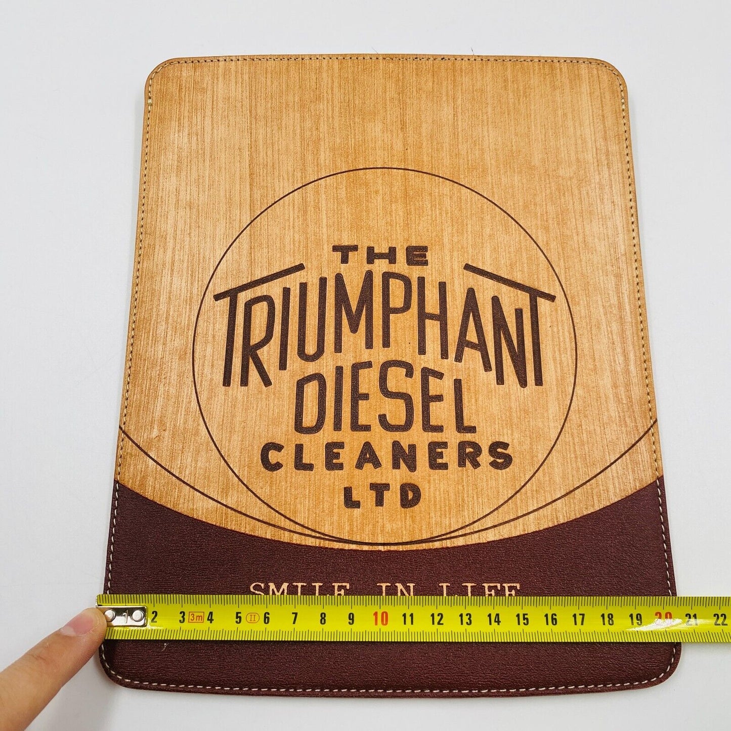 DIESEL Brown Leather Tablet Documents Case Bag