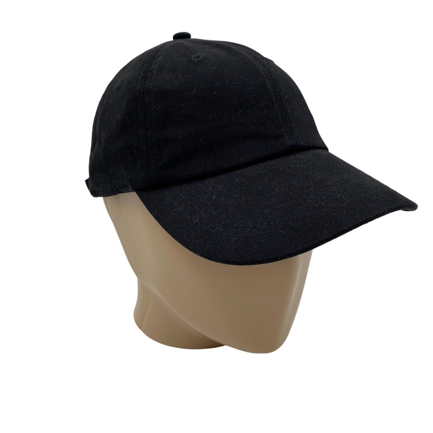 JACK & JONES Mens Black Cotton Baseball Cap Hat One Size