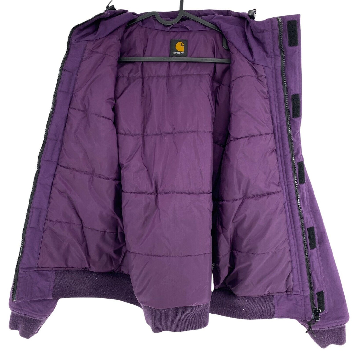 CARHARTT Purple Hooded Padded Jacket Coat Size M