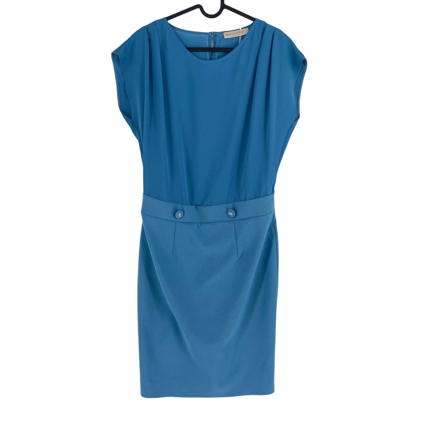 RINASCIMENTO Women Blue Sleeveless Sheath Dress Size L