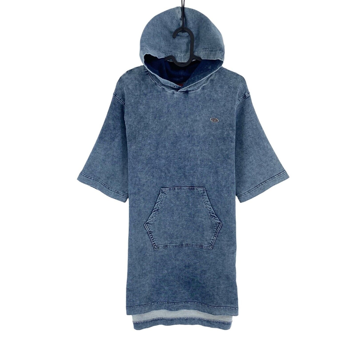 Diesel Girls Blue Denim Hoodie Dress Size 12 Years 156 cm