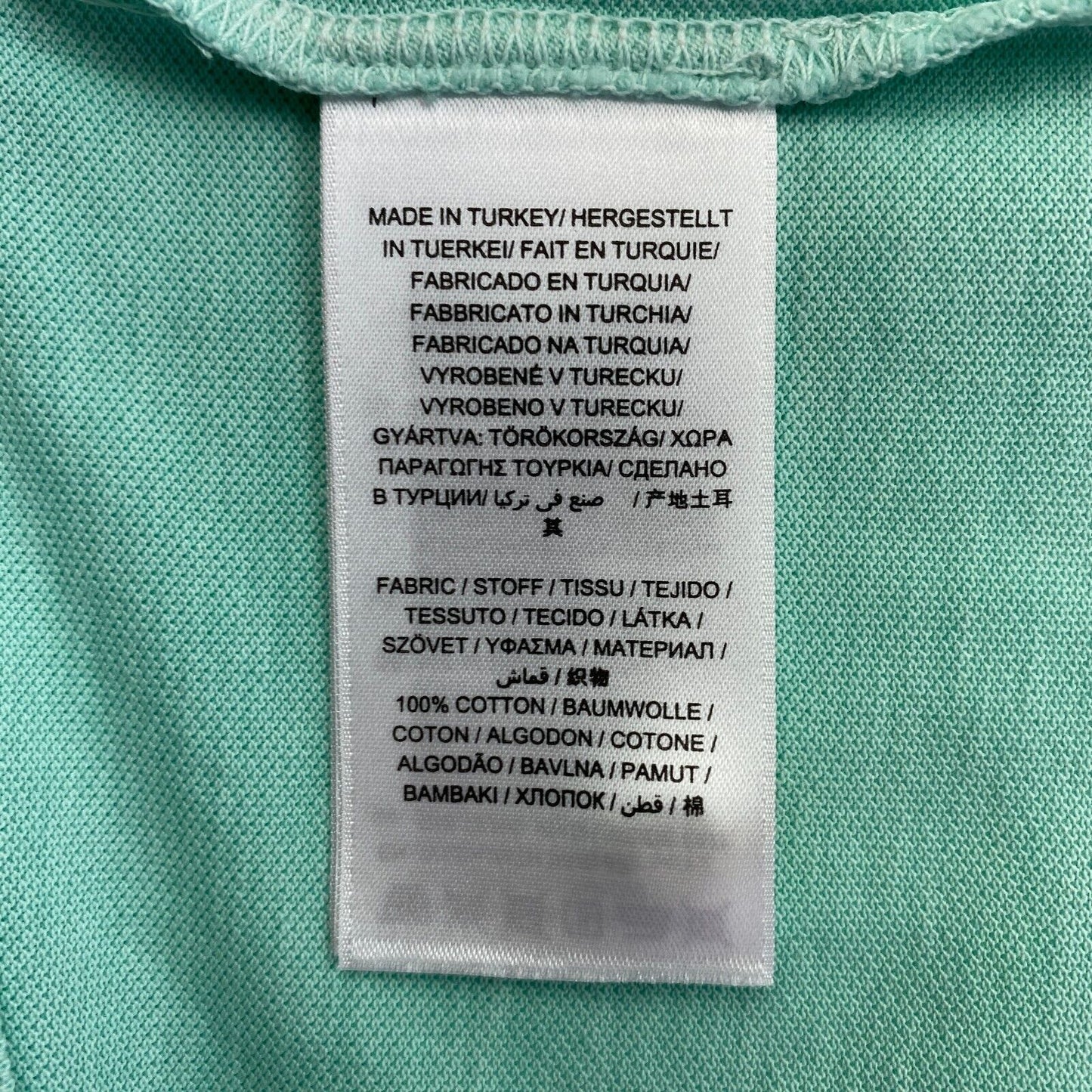 GANT Polo Pique Ruger blanchi au soleil vert clair taille M