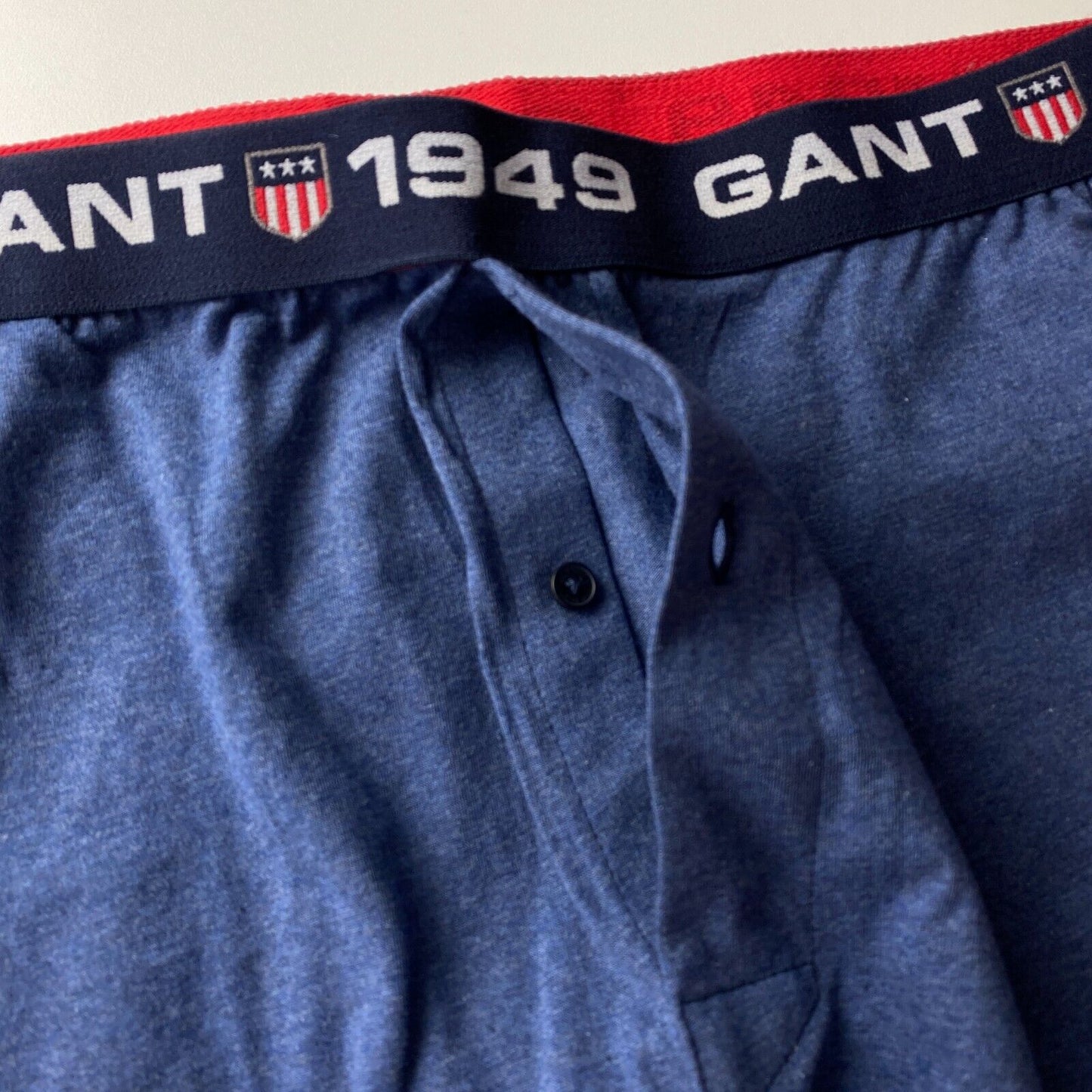 GANT Short de pyjama en sweat bleu coupe régulière taille XL