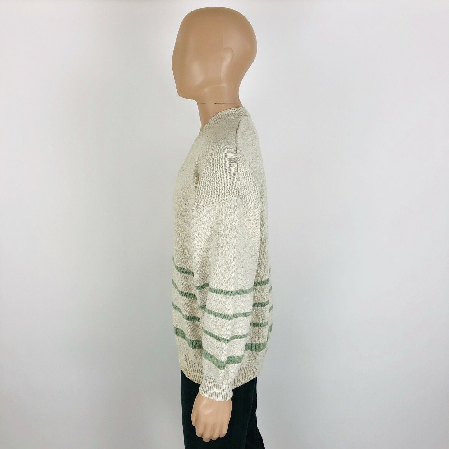 BELIKA Danish Cosby Vintage Retro 90s Beige Sweater Jumper EUR 56 US UK 46 2XL