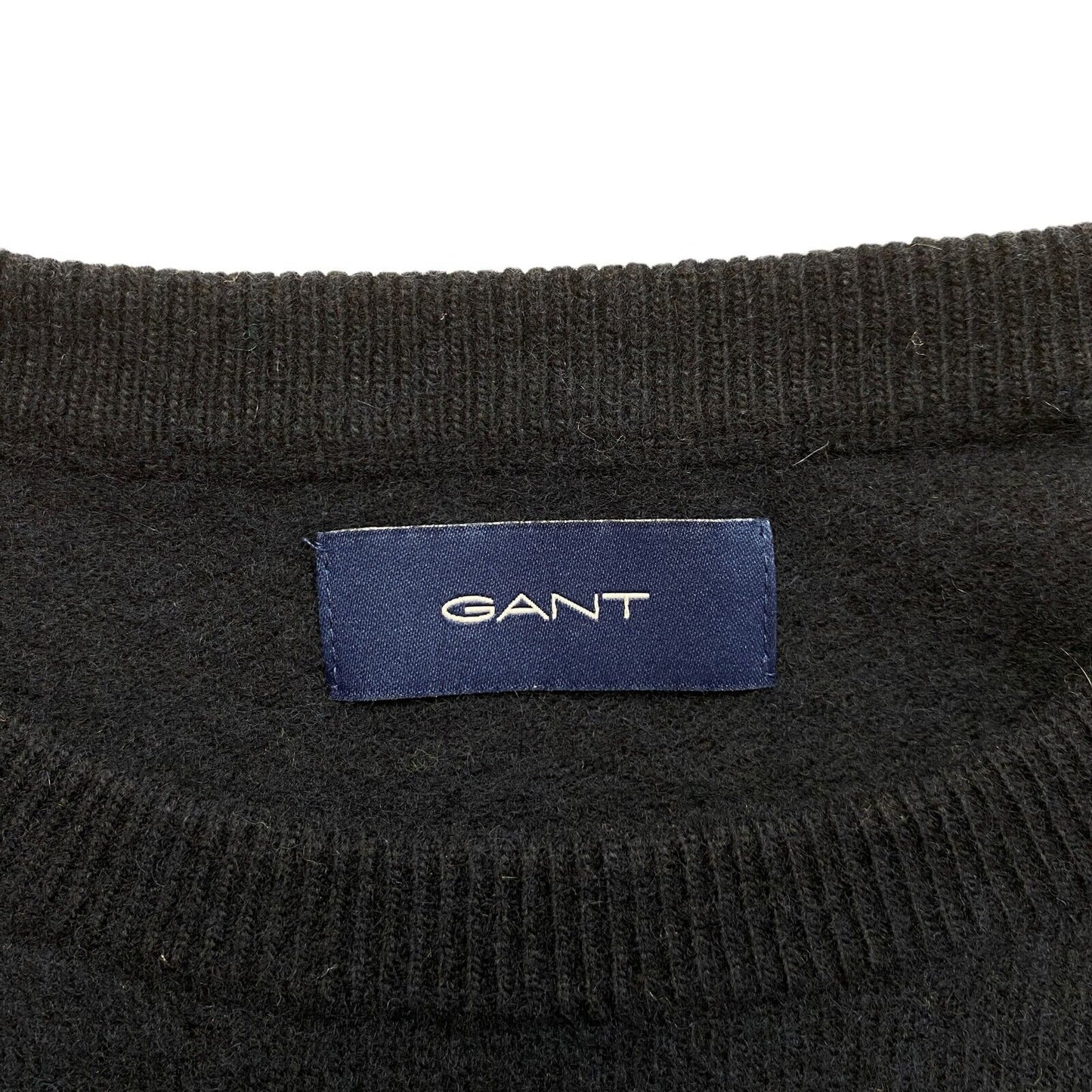 GANT Navy Blue Wool Blend Crew Neck Sweater Pullover Size S