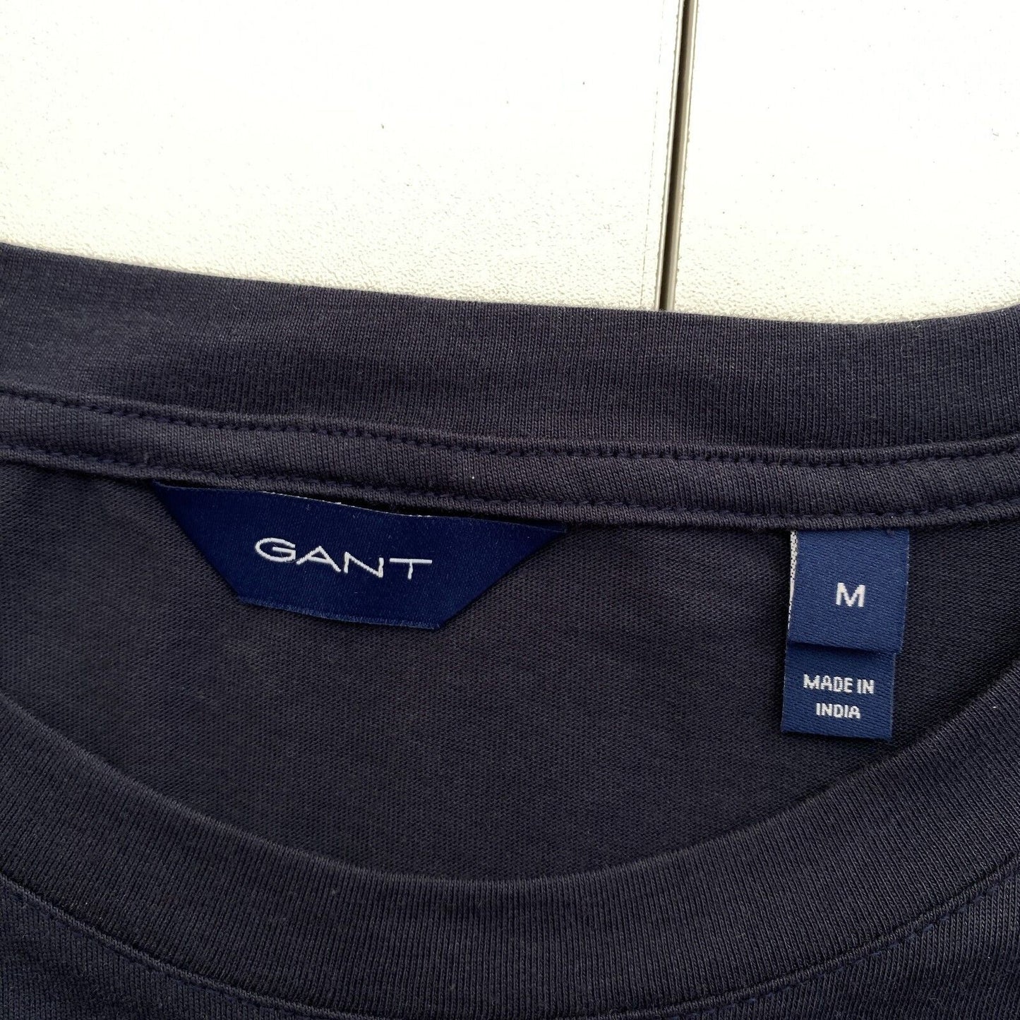 GANT Women Navy Blue Original Crew Neck T Shirt Size M