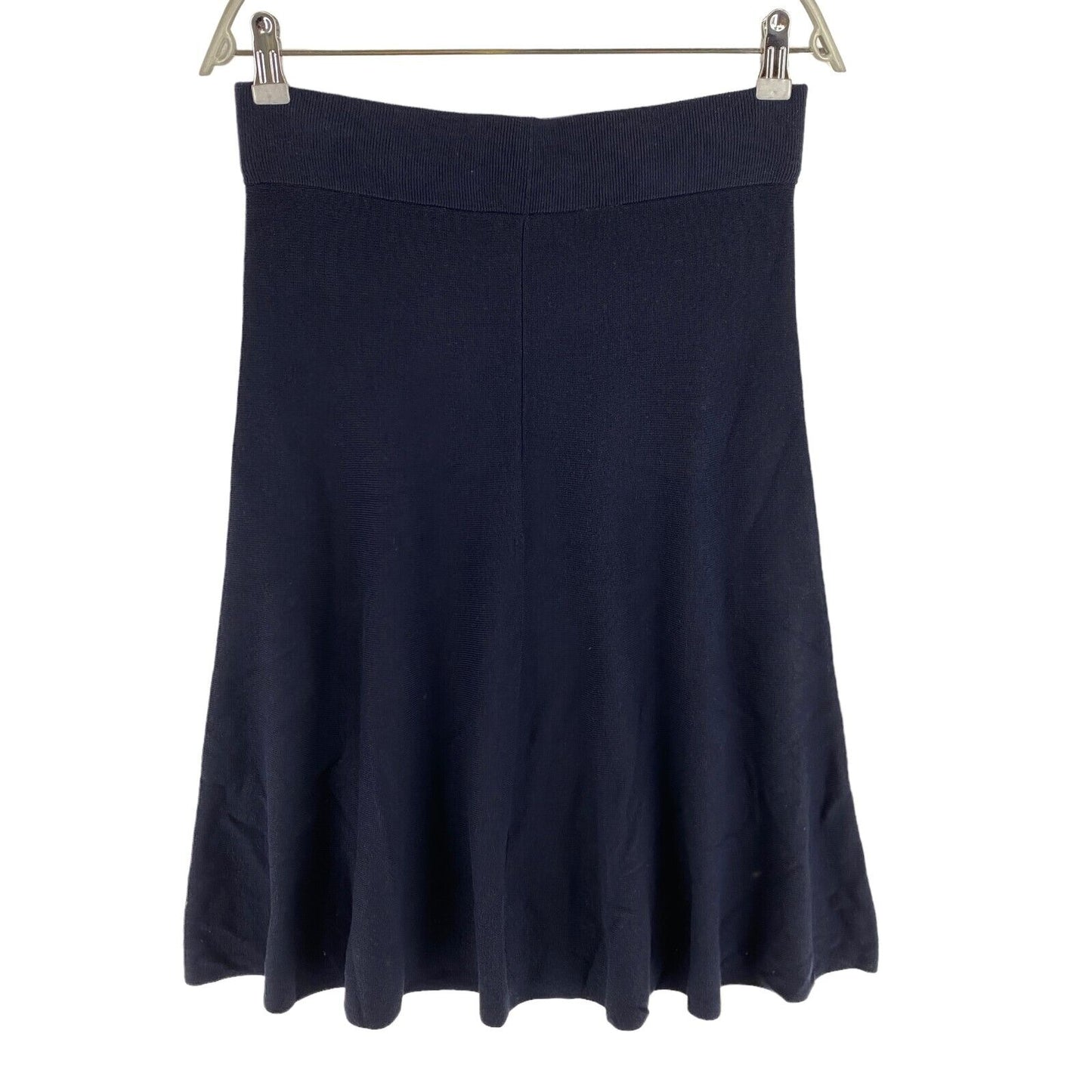 GANT Navy Blue Knitted Flare Skirt Size M / L