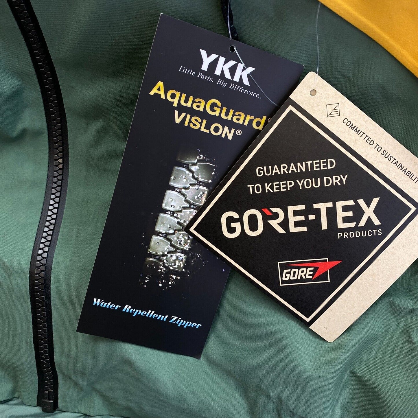 UVP 400 € QUIKSILVER Green Forever Stretch GORE-TEX Skijacke mit Kapuze Größe XL