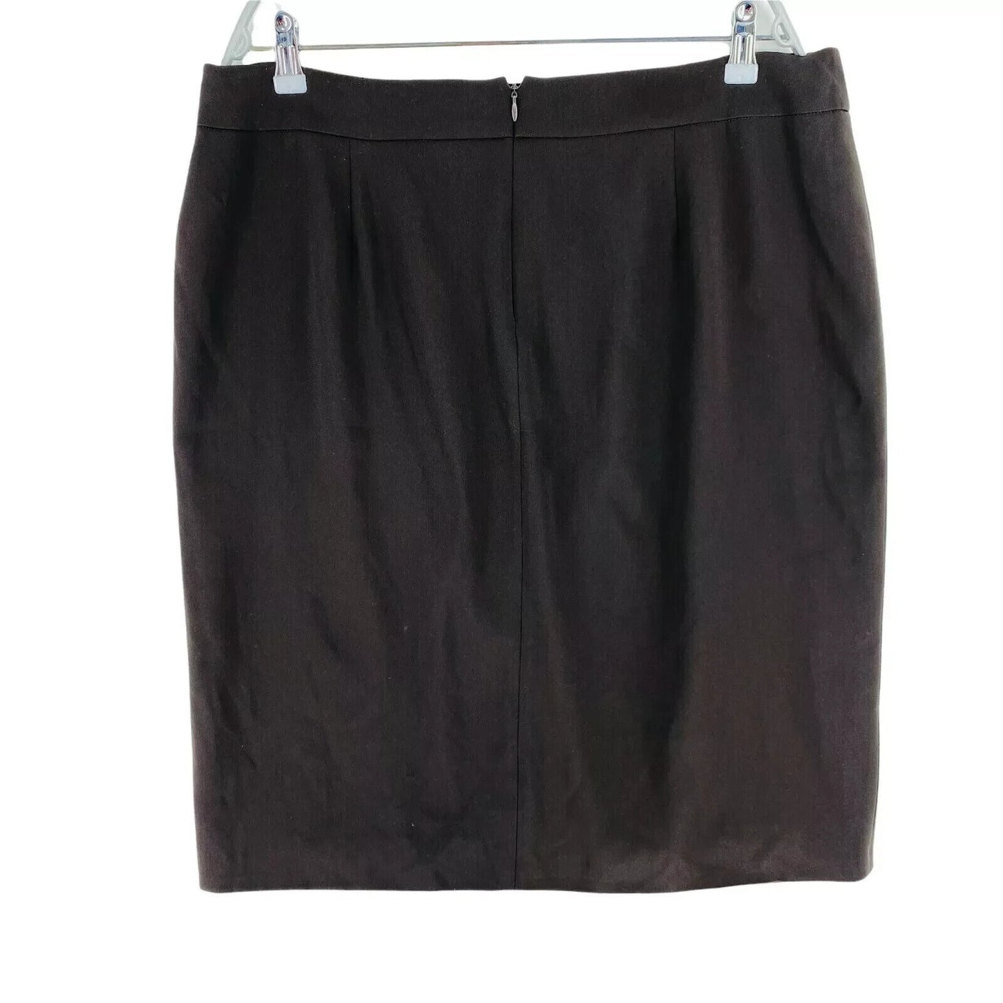 PERSONA Dark Brown Straight Skirt Size EU 44 UK 16 US 14 W36