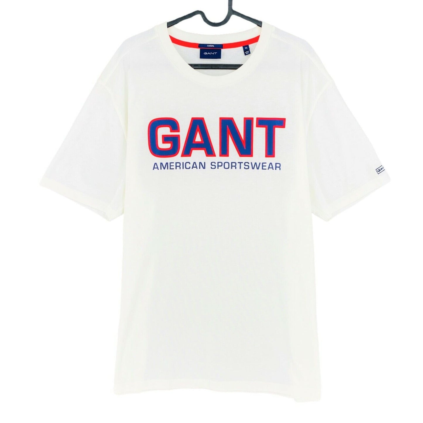 GANT White Casual Crew Neck T Shirt Size XL