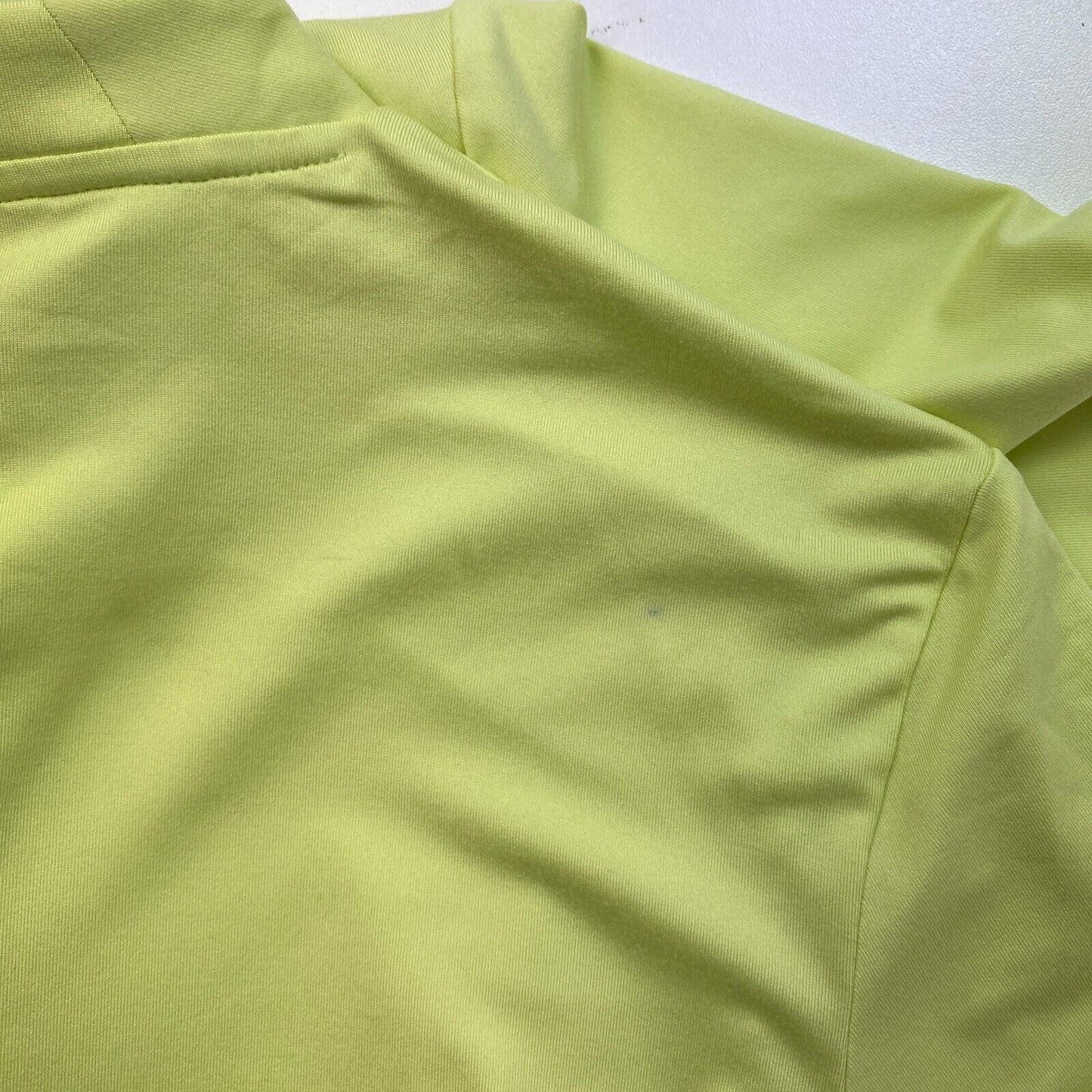 Peak Performance Women Yellow Turf Zip SS Top T Shirt Size M