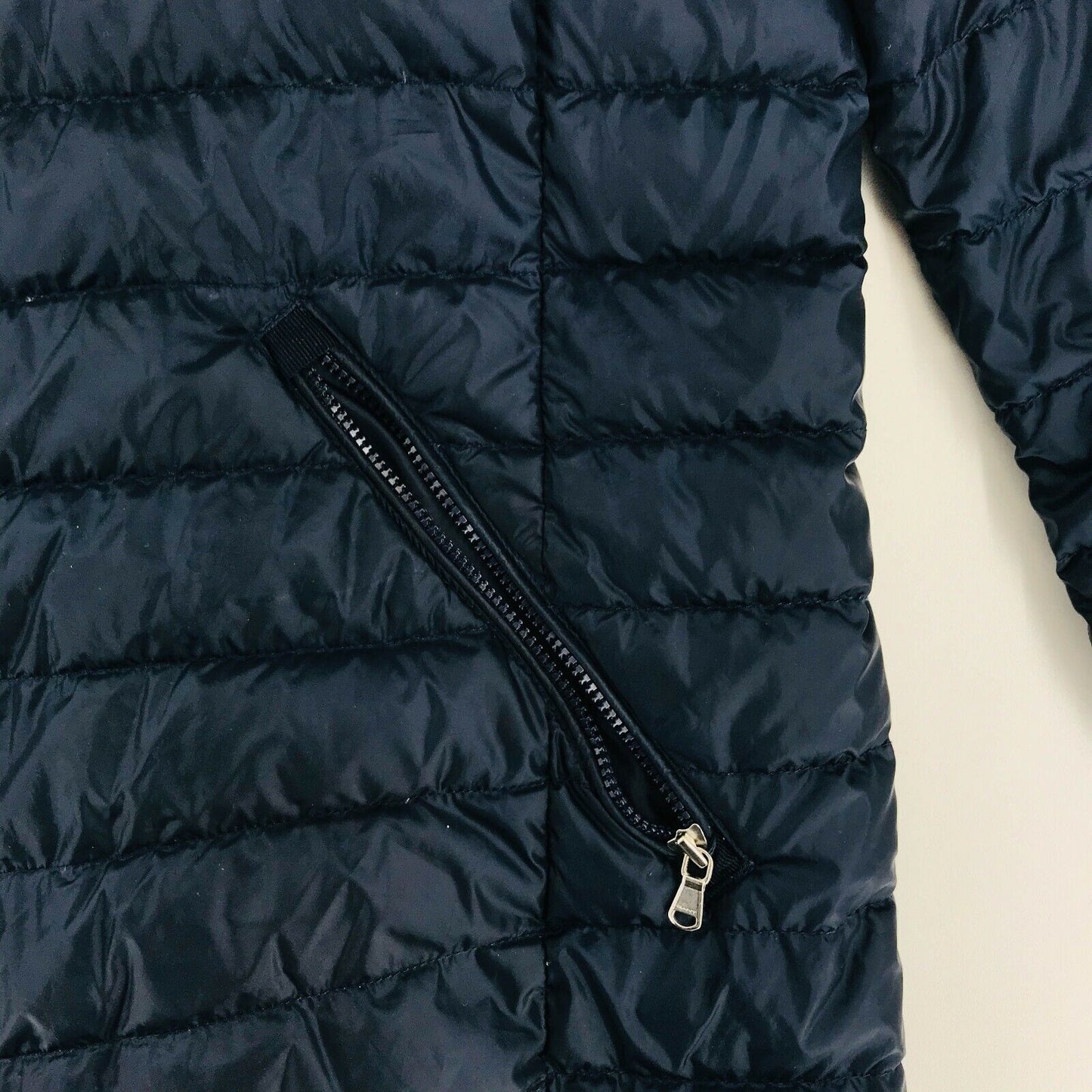 GANT Navy Blue Padded Classic Down Long Jacket Coat Parka Size XL