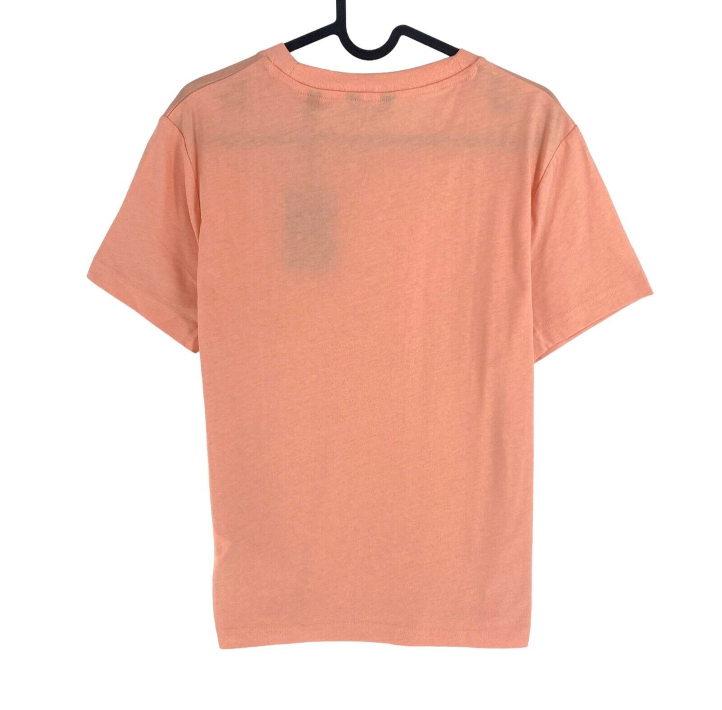 GANT Women Pinkish Orange Tonal Archive Crew Neck Short Sleeves T Shirt Size L