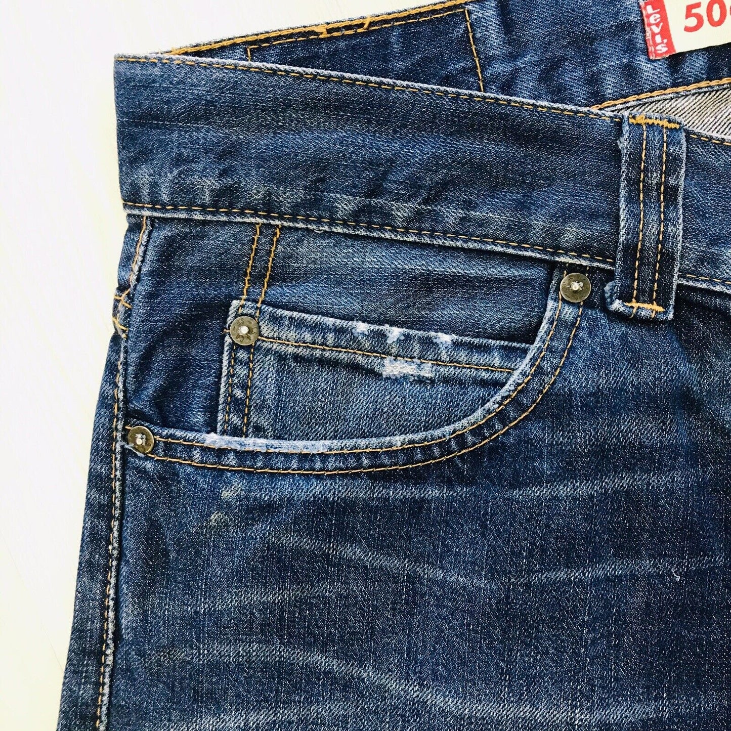 Levi's 506 Custom Made Blue Regular Fit Shorts Size W31